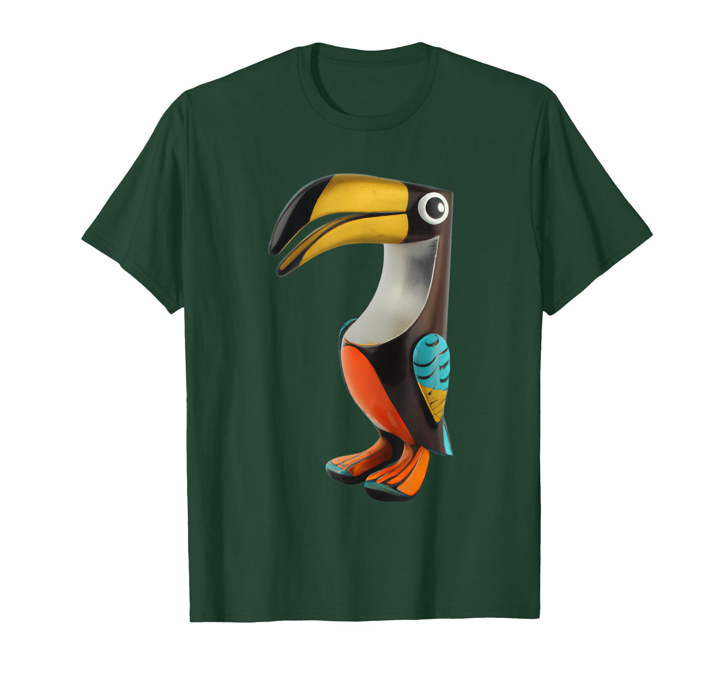 Mid Century Modern Toucan Tiki T-Shirt
