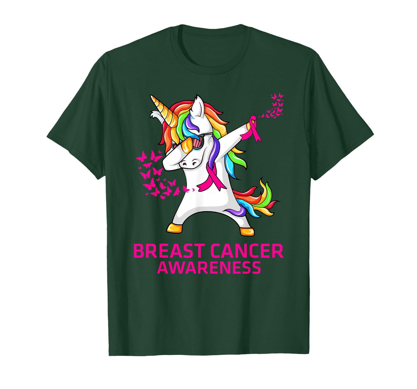 Inspirational Breast Cancer Awareness Unicorn T-Shirt