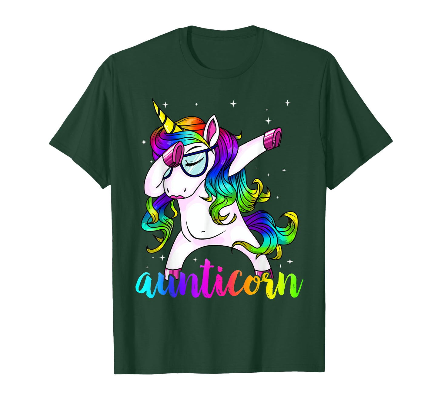 Aunticorn Aunty Dabbing Unicorn Auntie Aunt Christmas Gift T-Shirt