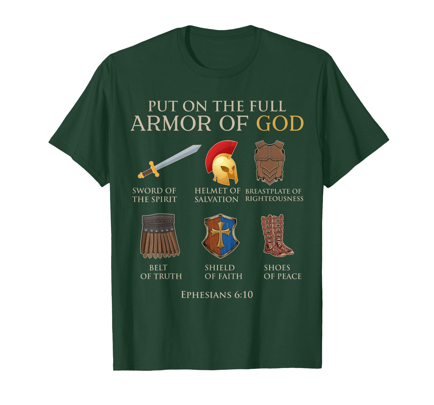 Toddler Boy Armor Of God Brother Son Men Kid Christian Jesus T-Shirt