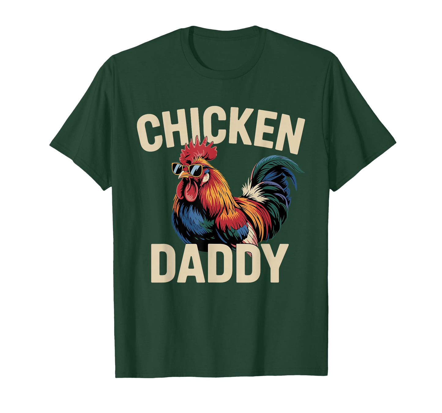 Chicken Daddy Chickens Father Poultry Farmer Dad Fathers Day T-Shirt