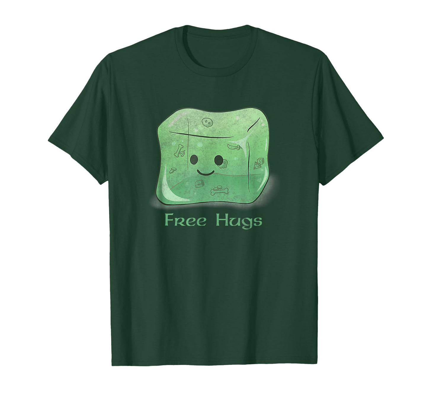 Vintage Gelatinous Cube, Free Hugs Design Men and Women T-Shirt