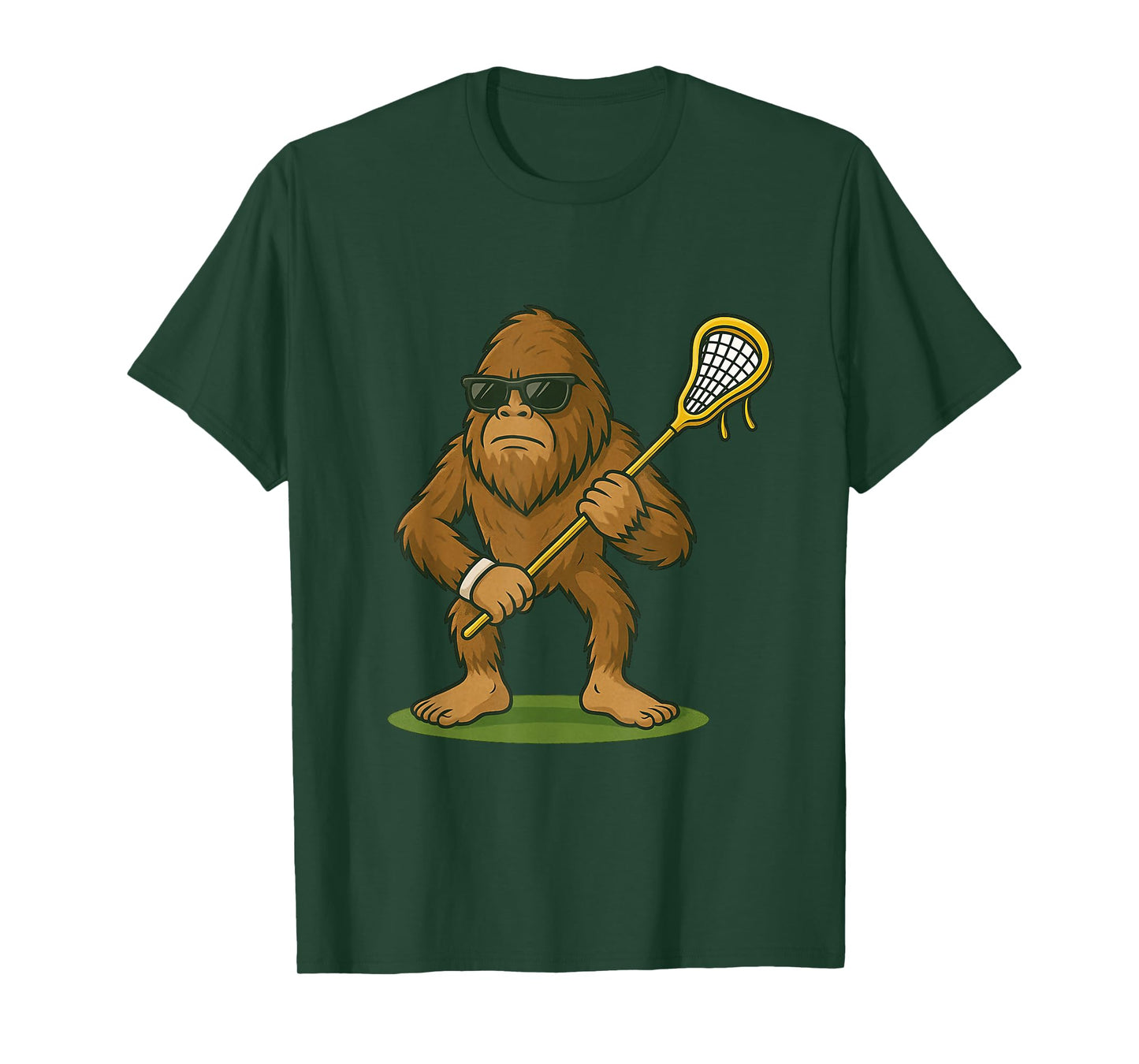 Funny Lacrosse LAX Bigfoot Kids Men Women Lacrosse Player T-Shirt