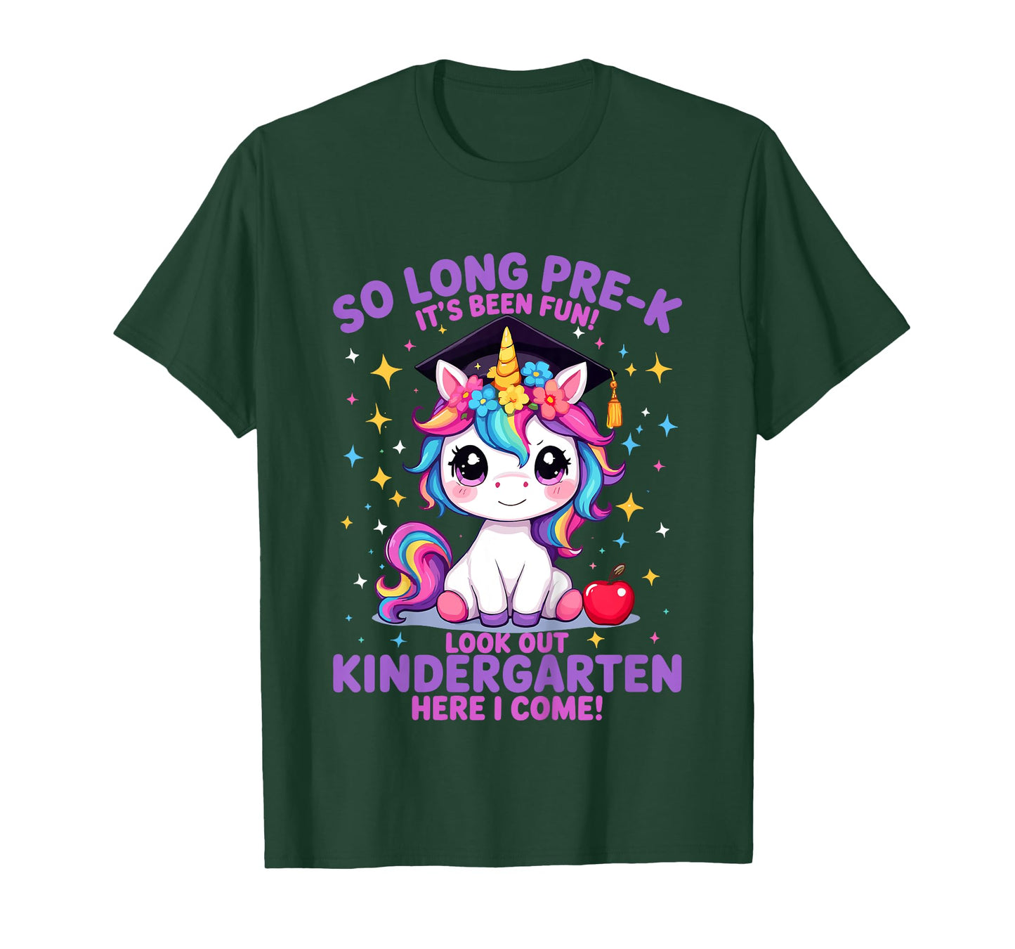 So Long Pre-K Graduation for Girls PreK Graduates Unicorn T-Shirt