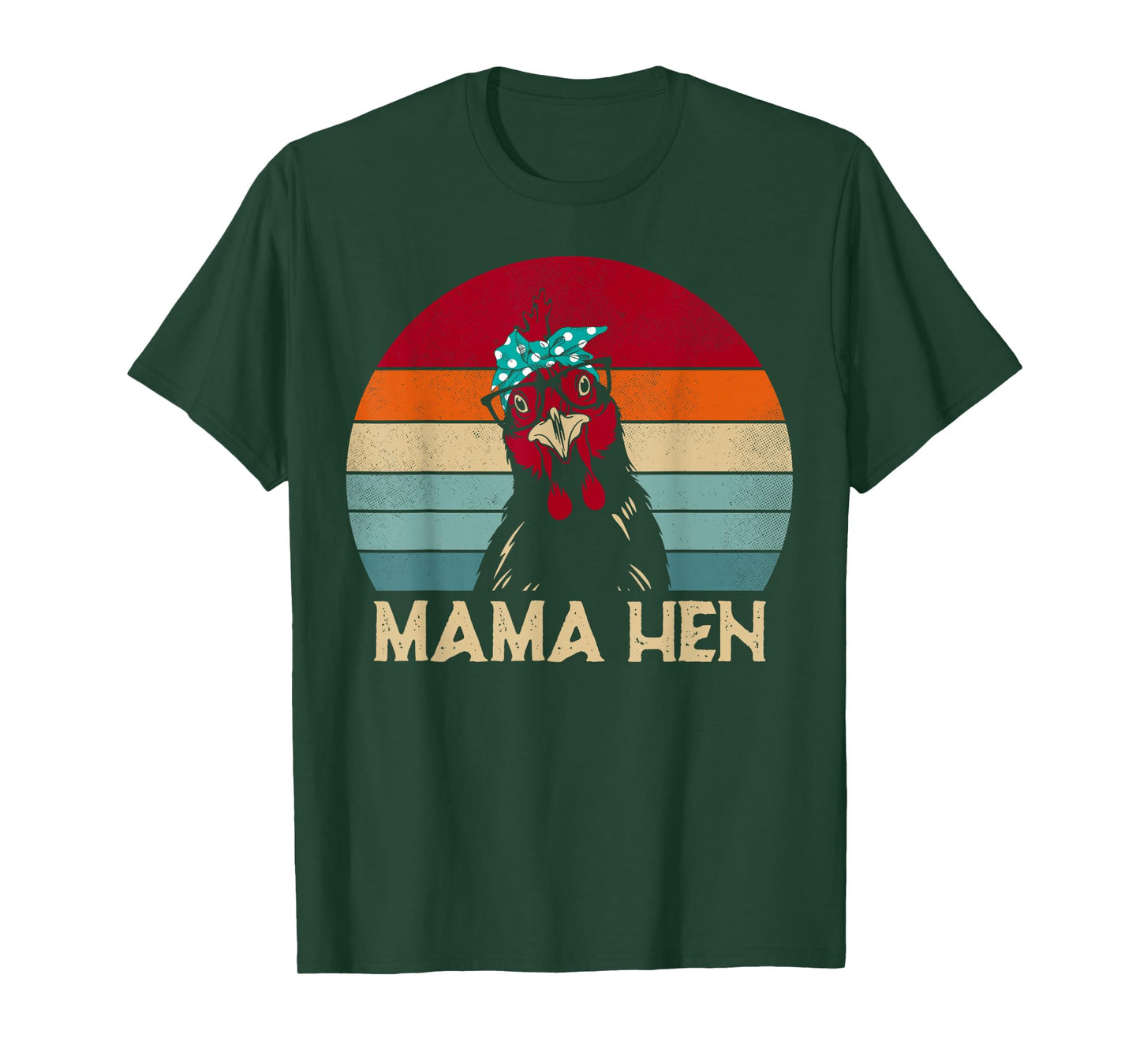 Funny Mama Hen Chicken Mom Gifts Chicken Pajamas Retro T-Shirt