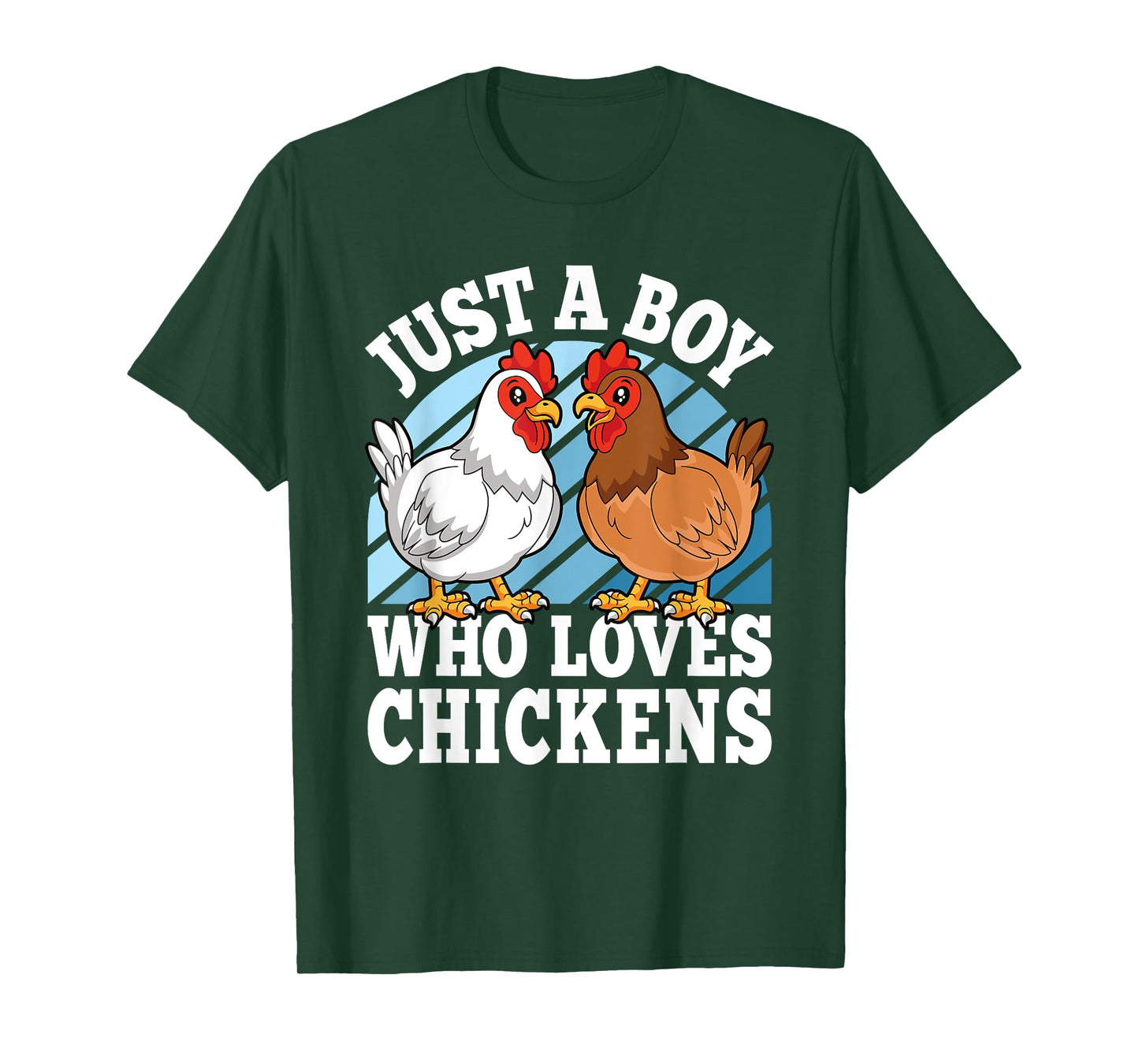 Just A Boy Who Loves Chickens Funny Farming Lover Boys Kids T-Shirt