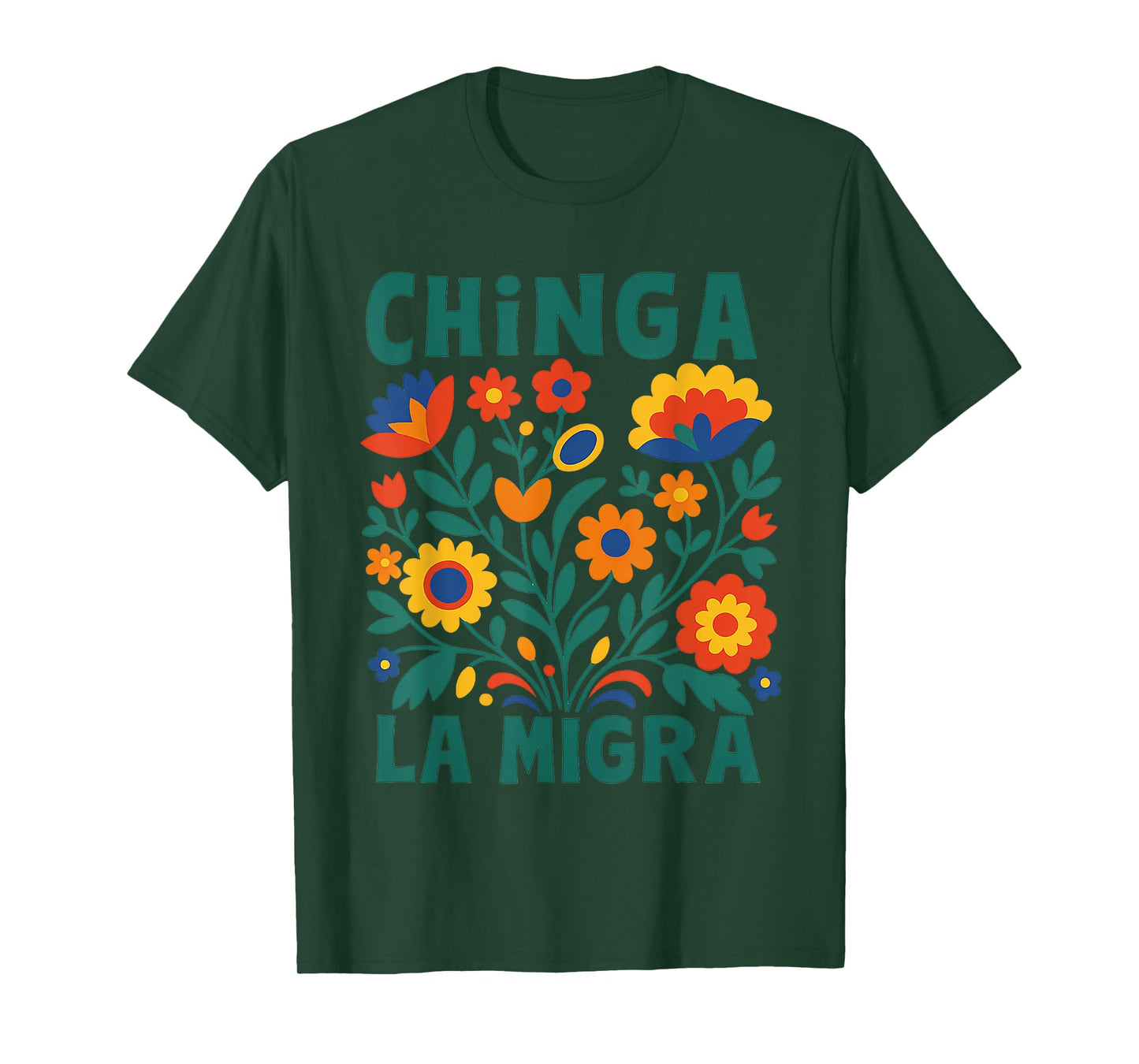 Chinga La Migra Abolish Ice Protest Immigrant Spanish Latino T-Shirt