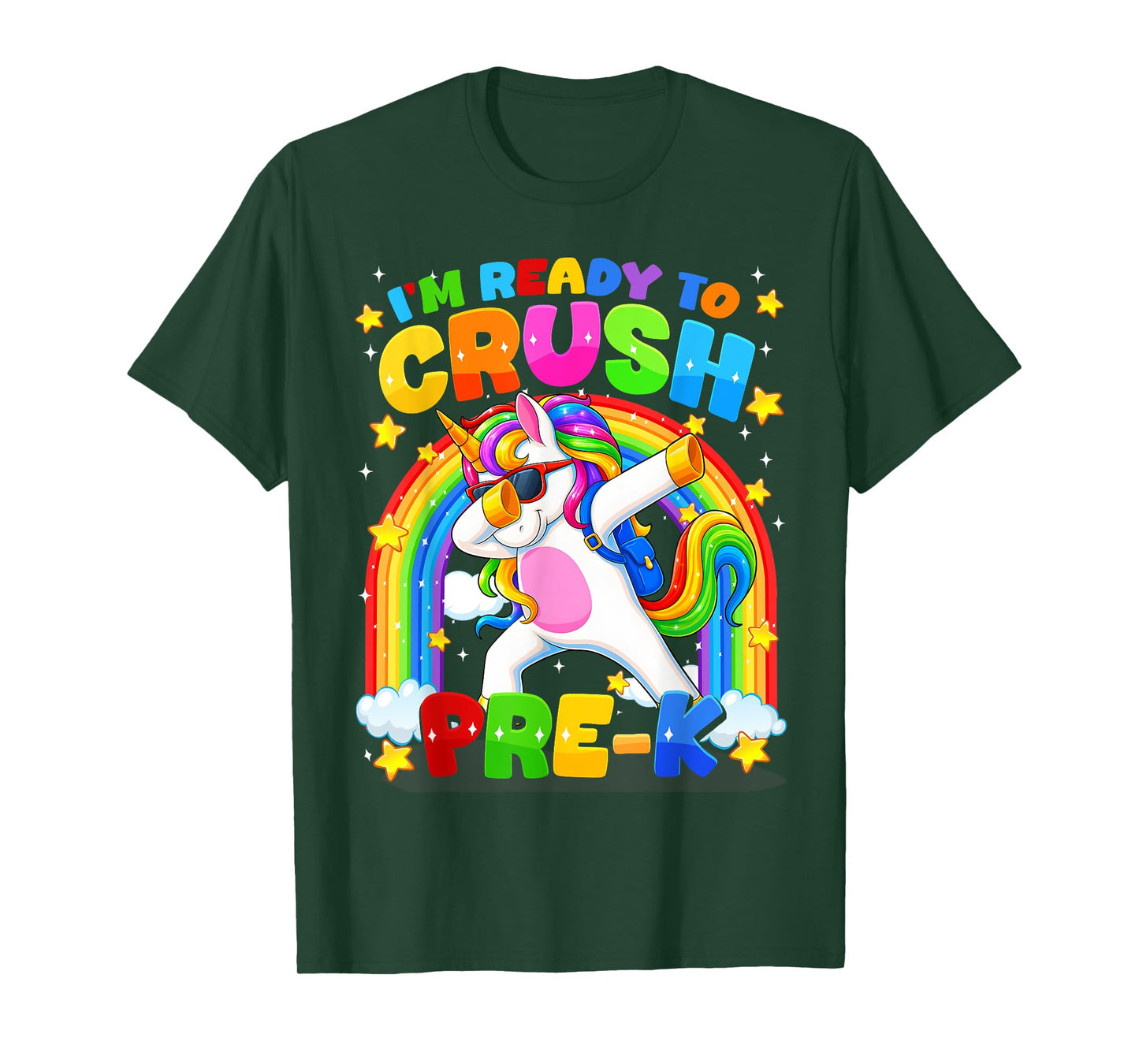 Im Ready To Crush Pre K Pre-K First Day Unicorn Kid Boy Girl T-Shirt