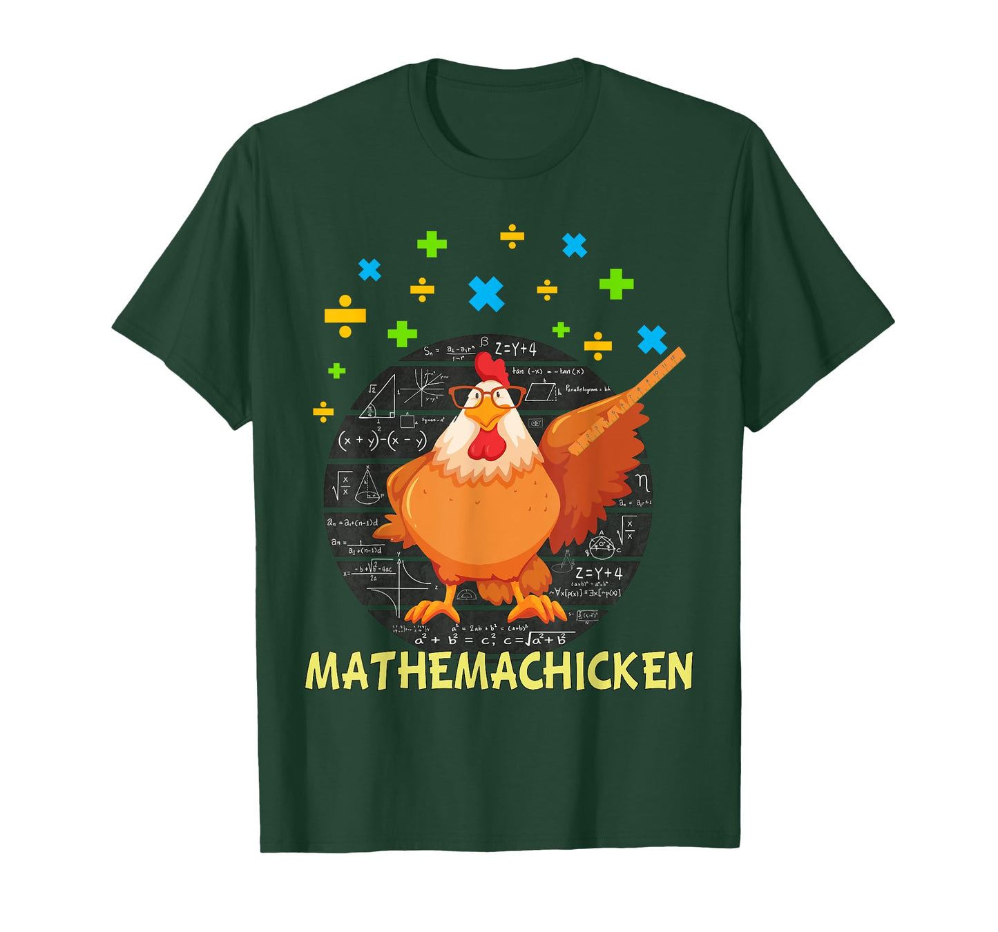Mathemachicken shirt teacher Math Lovers Funny chicken T-Shirt