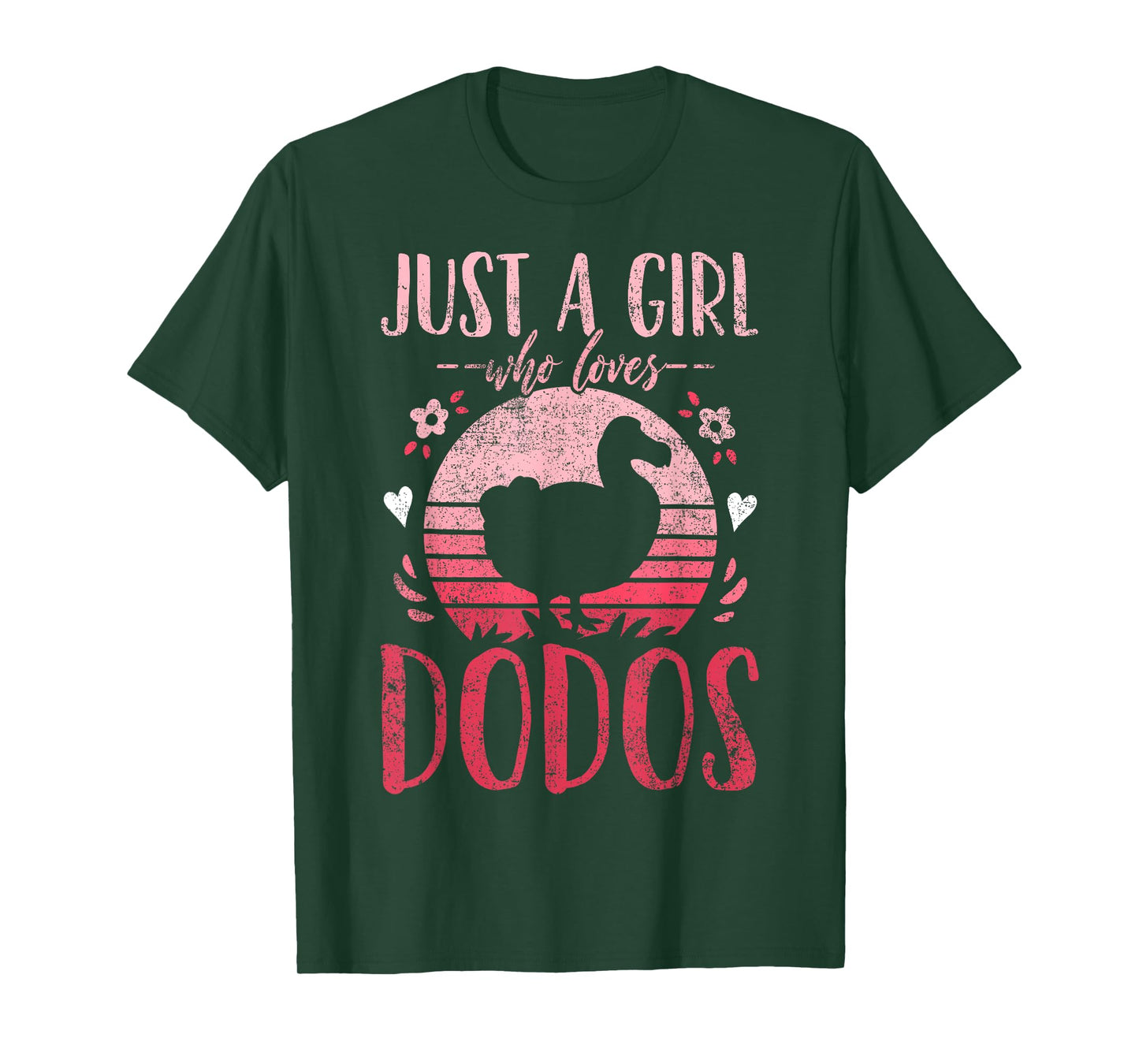 Dodo Birds Just a Girl Who Loves Dodos Retro Vintage T-Shirt