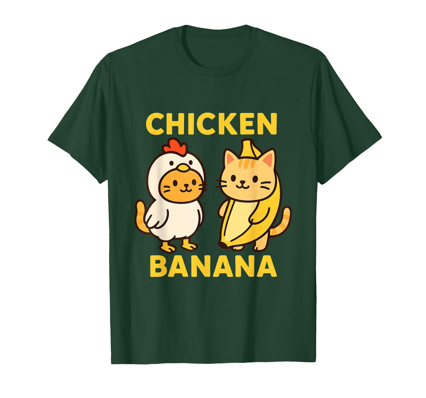 Funny Cat Chicken Banana T-Shirt