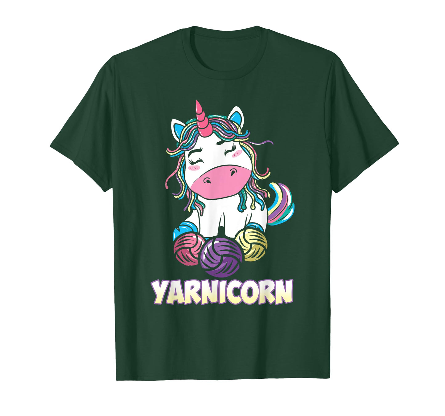Yarnicorn Unicorn Yarn Art Knitting Lover T-Shirt