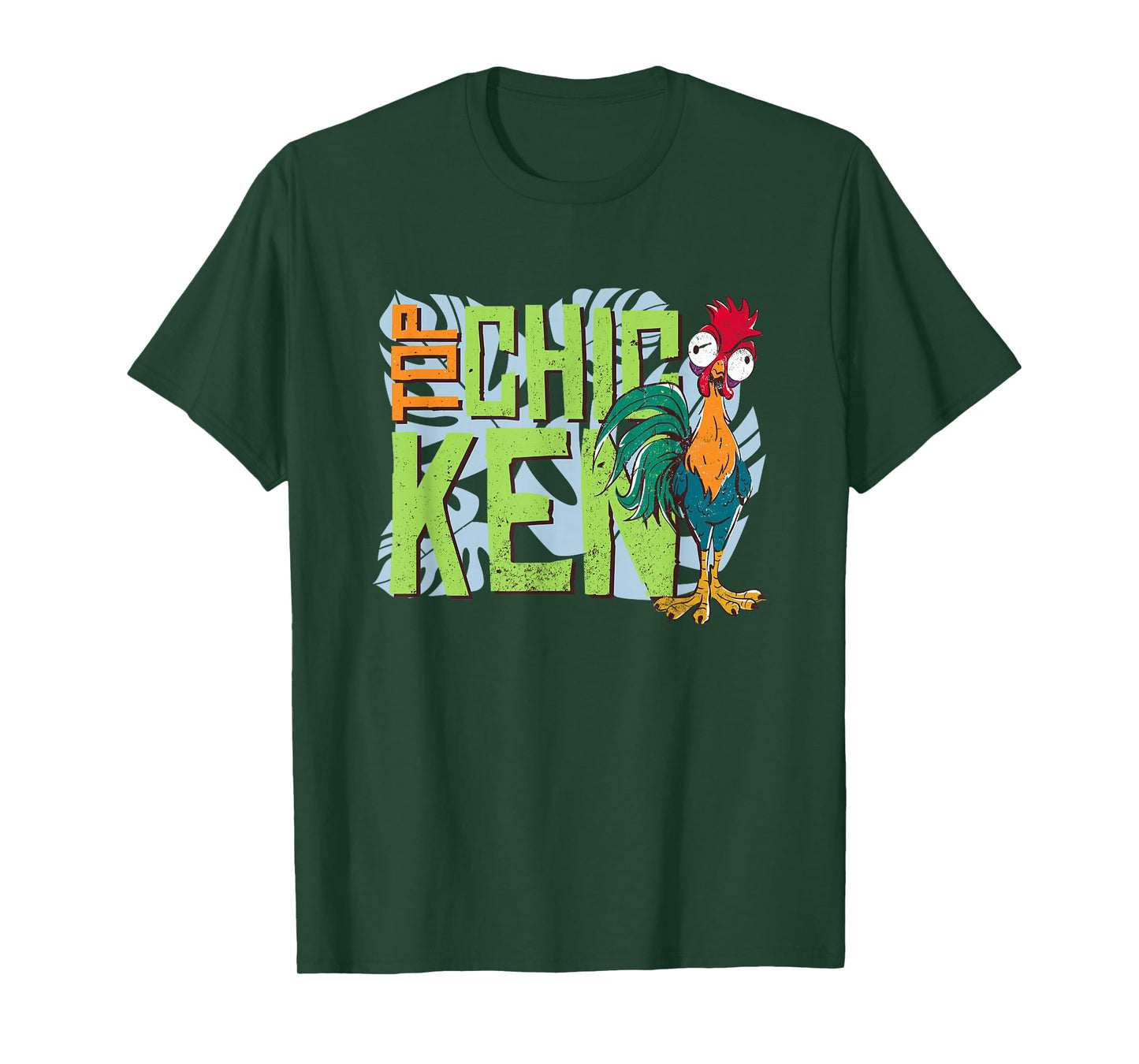 Disney Moana 2 Hei Hei Top Chicken Tropical Panel T-Shirt
