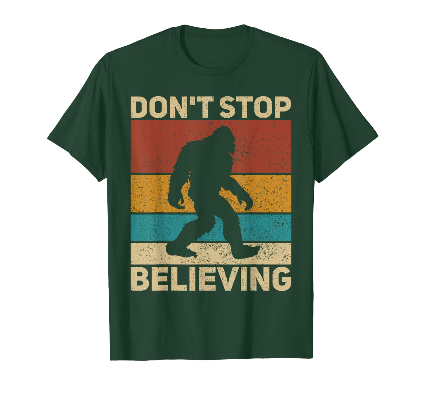 Don't Stop Believing Sasquatch Costume Mens Big Foot Bigfoot T-Shirt
