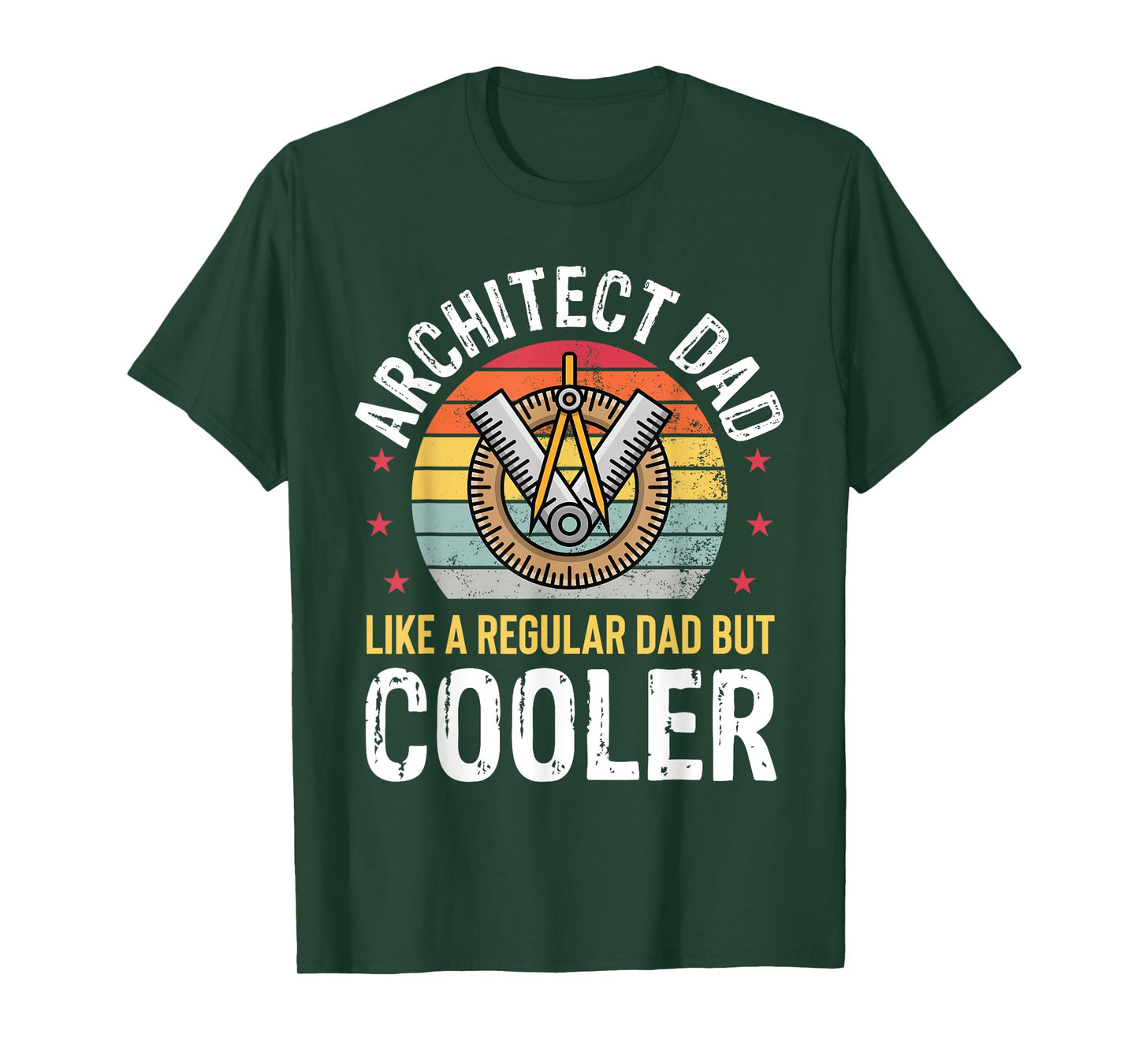 Architect Dad Architecture Engineer Father Mens Retro Funny T-Shirt