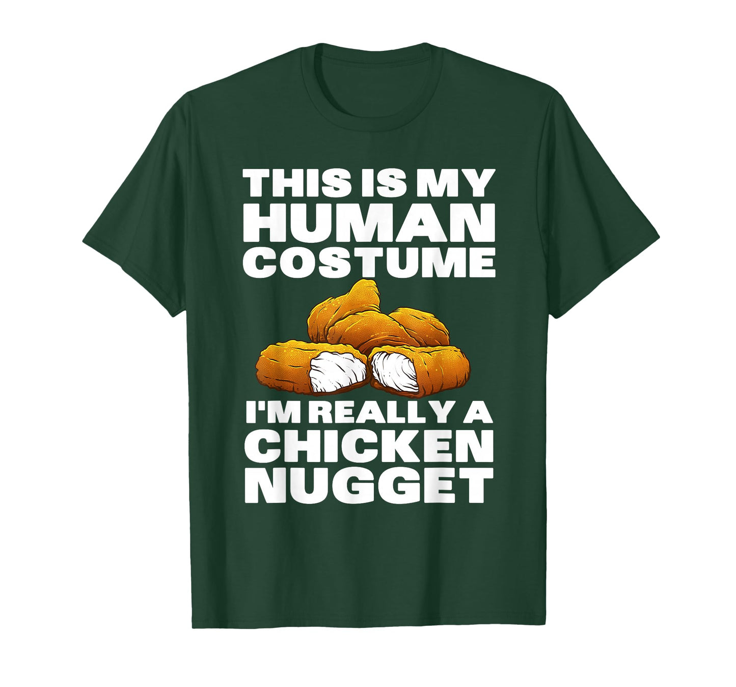 Chicken Nugget Art For Men Women Kids Chicken Nugget Costume T-Shirt