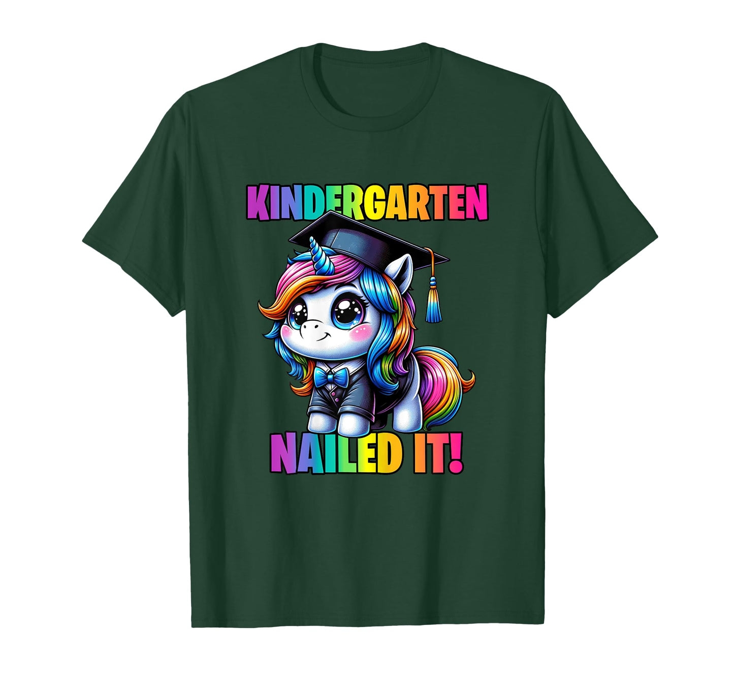 Graduation Kindergarten Unicorn Nailed It Girls Grad Magical T-Shirt