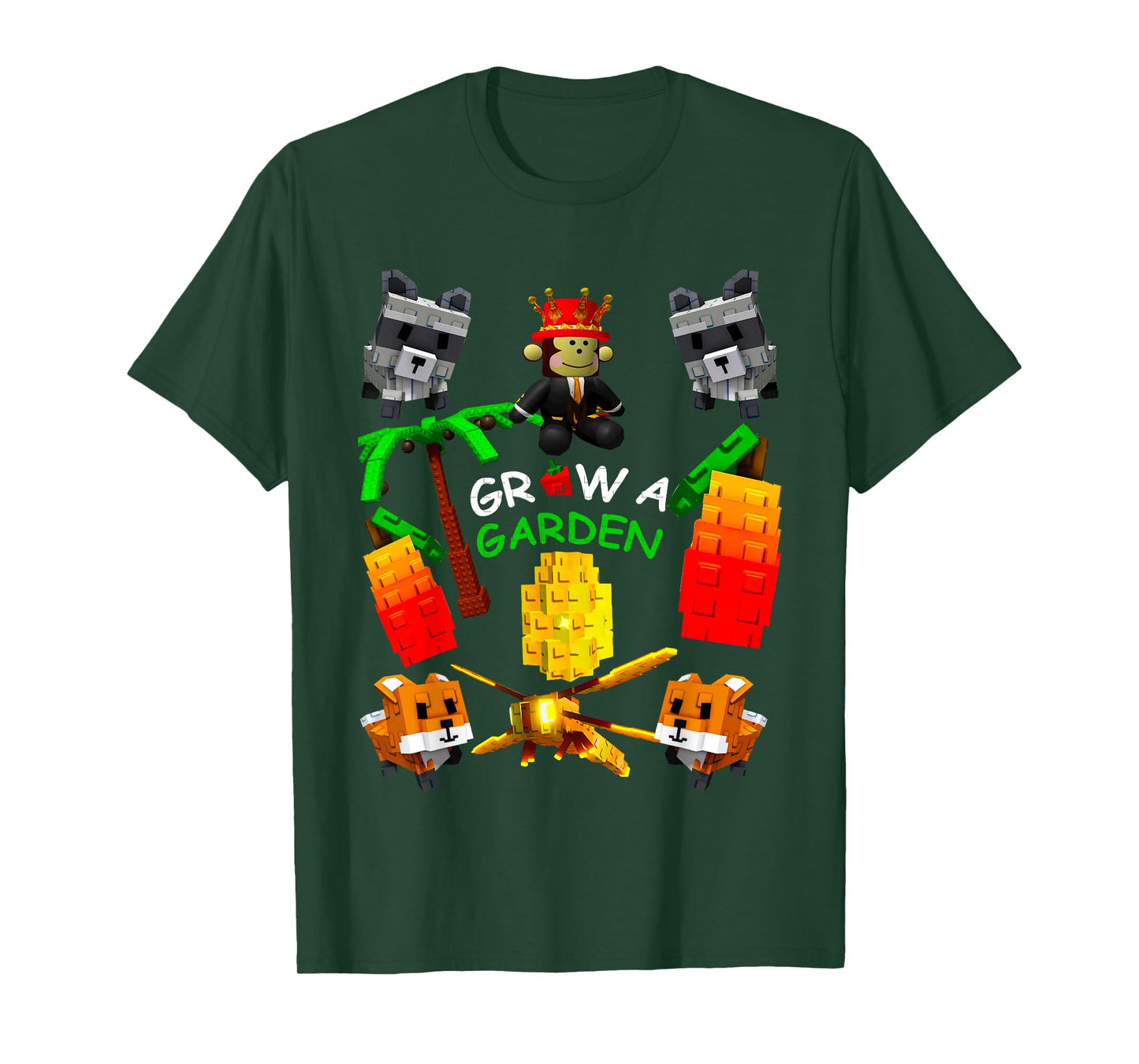 Grow A Garden Gamer Fruit Palm Monkey Pet Candy Blossom T-Shirt