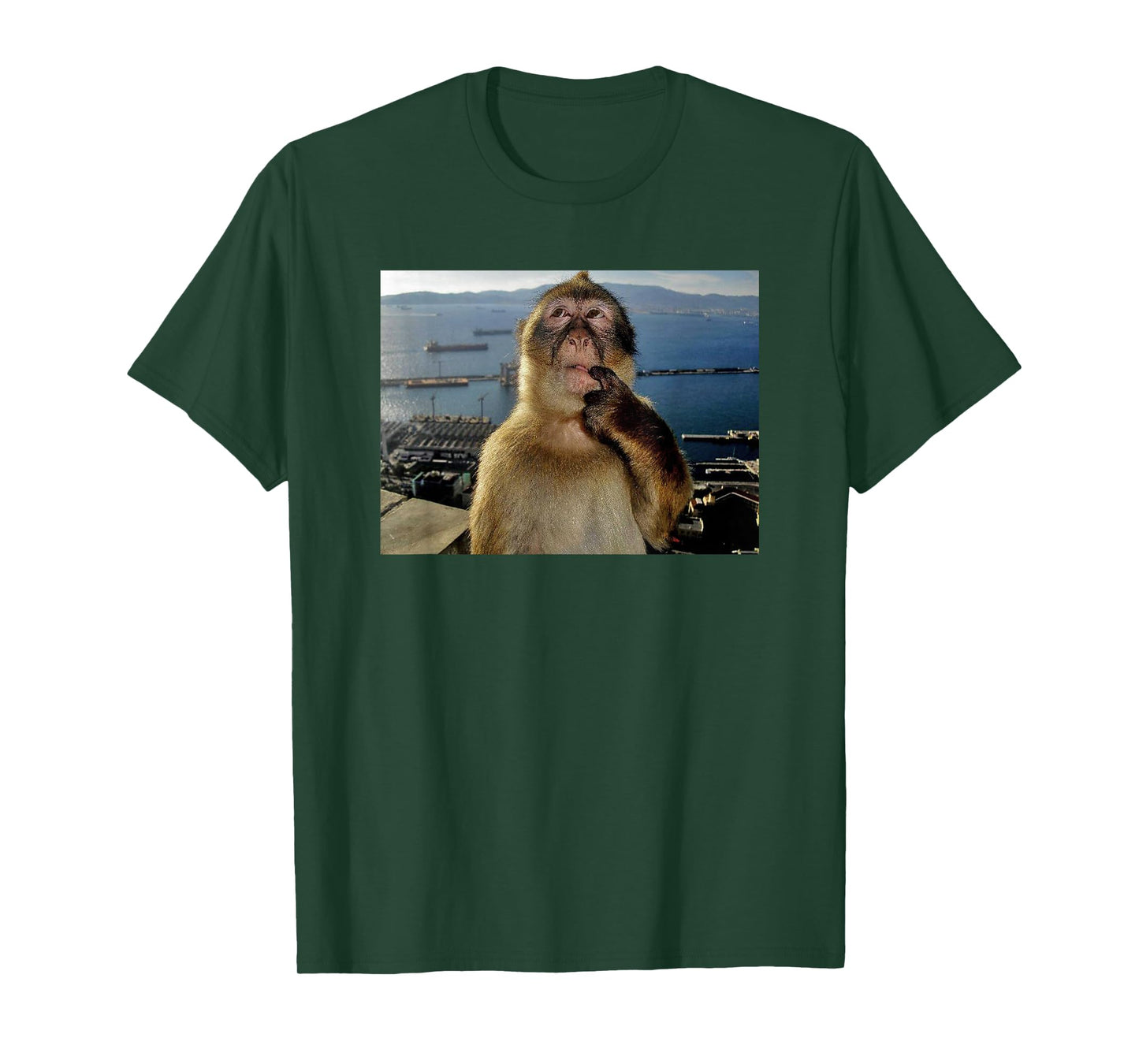 Thinking Monkey Meme T-Shirt