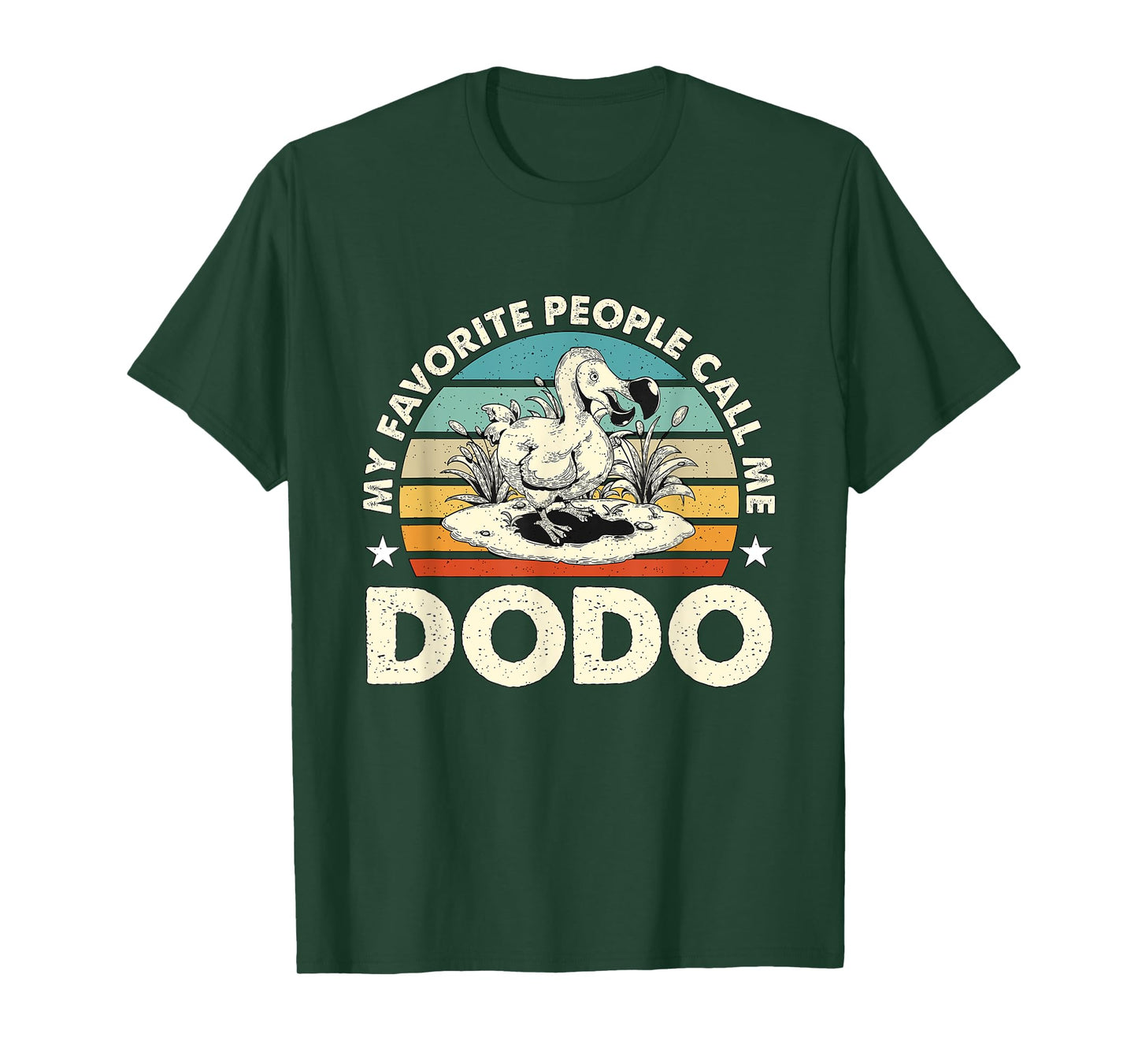 My Favorite People Call Me Dodo Retro Flightless Dodo Bird T-Shirt