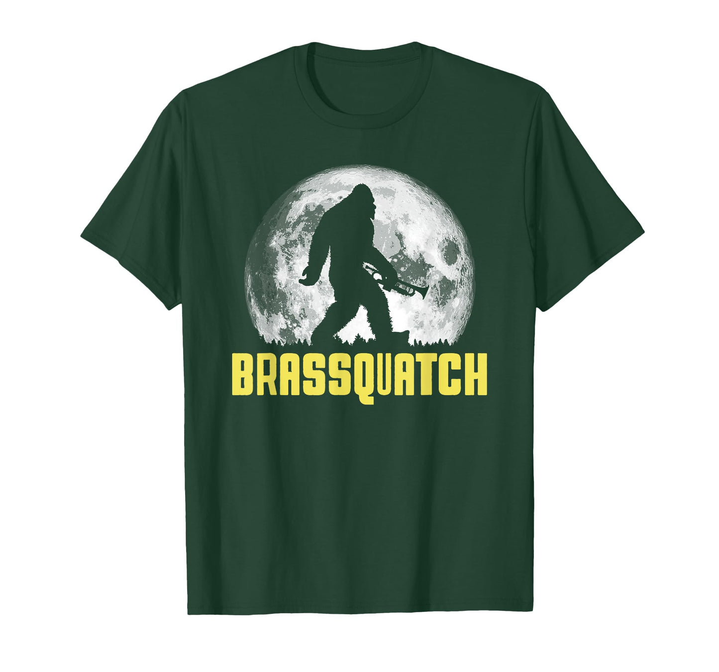 Brassquatch! Funny Bigfoot Trumpet / Brass Instrument T-Shirt