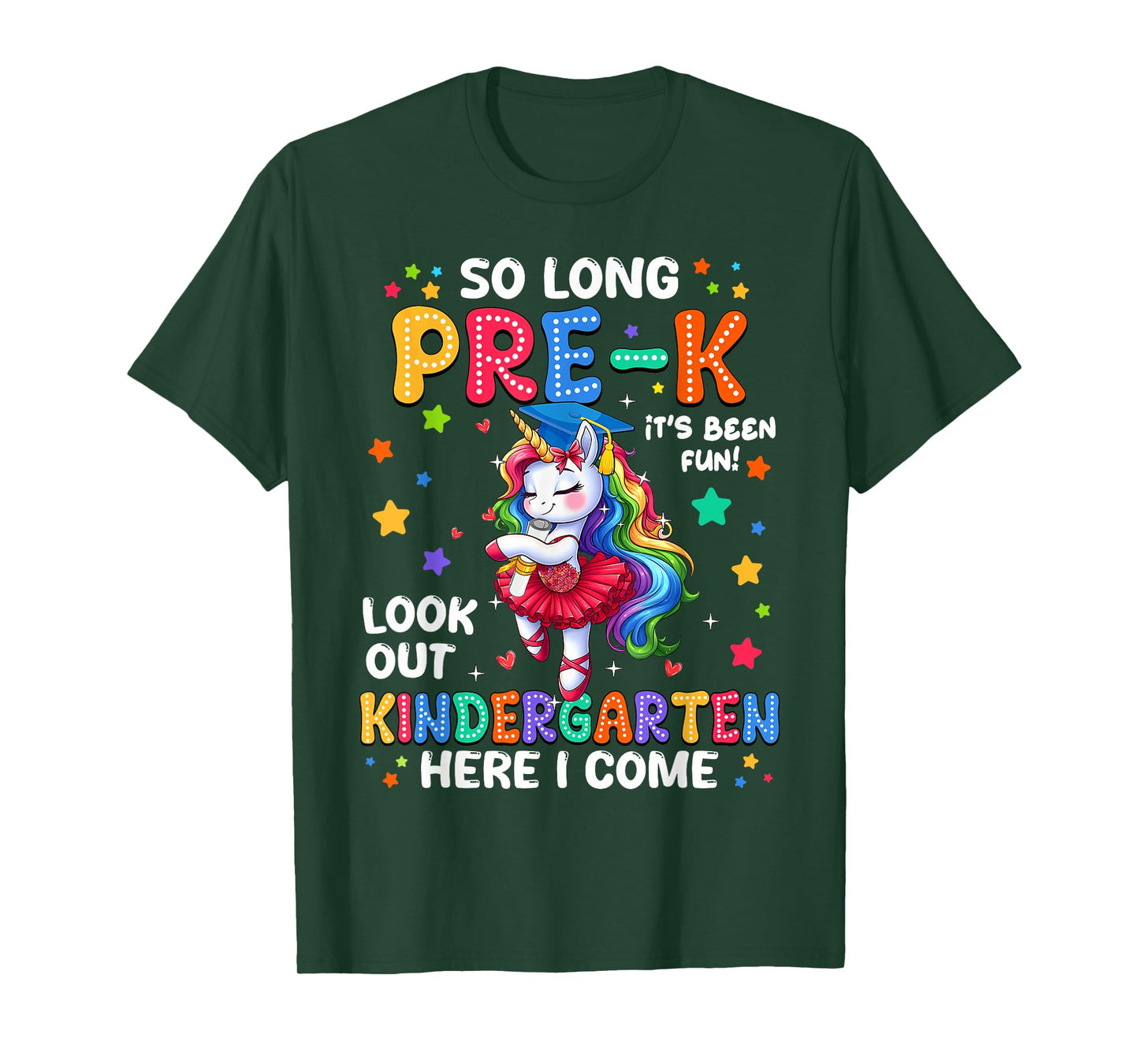 Pre-k Preschool Graduation Girls Kindergarten Here I Come T-Shirt