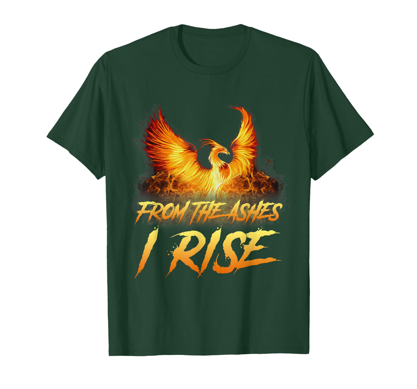 From the Ashes I Rise Motivational Phoenix Bird Shirt gift T-Shirt