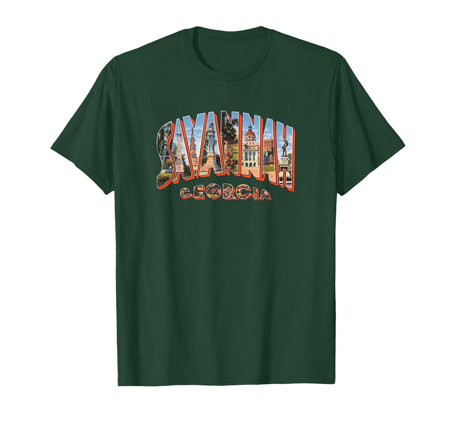 Savannah Georgia T Shirt Retro Vintage GA Souvenir Tshirt T-Shirt