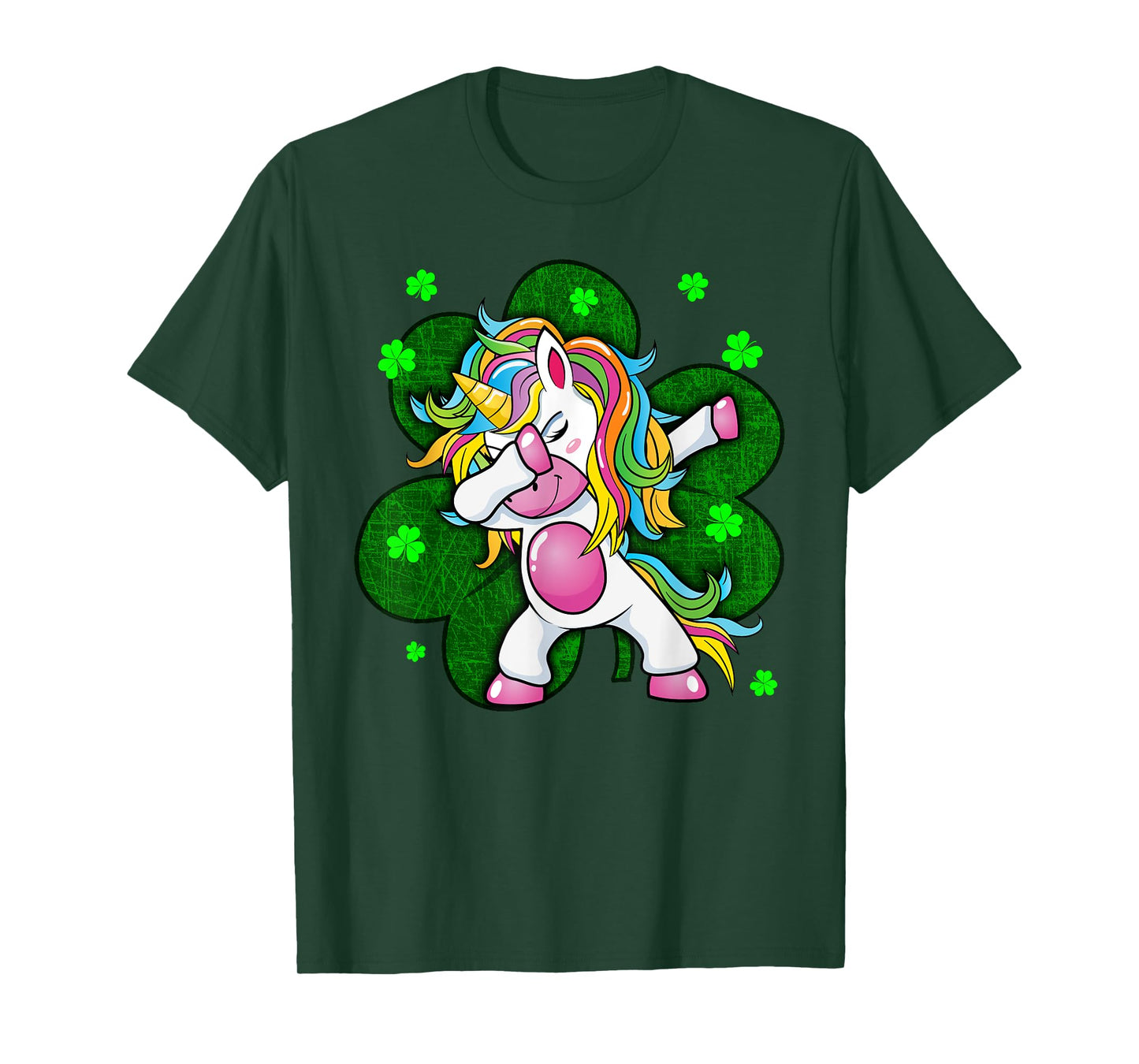 Girls St Patricks Day Outfit - Funny Dabbing Unicorn Women T-Shirt