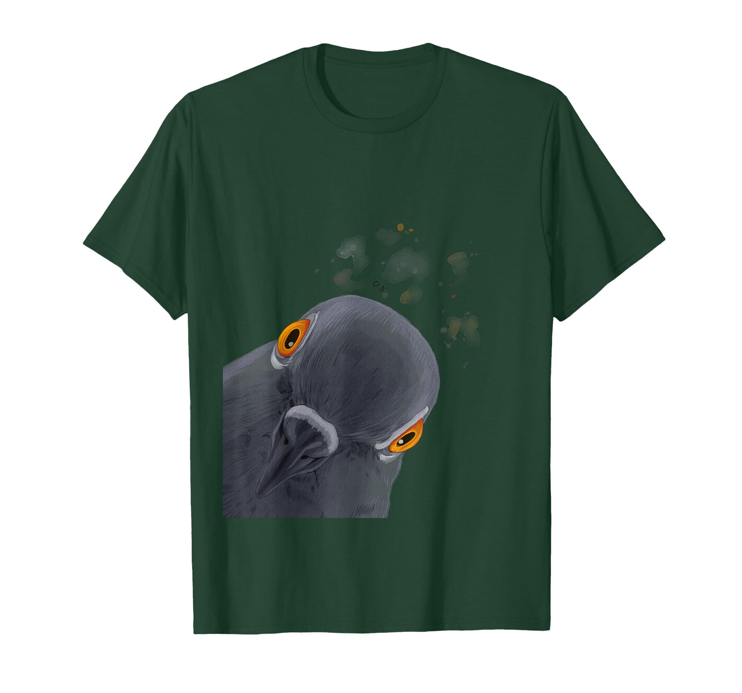 Funny Curious Pigeon T-Shirt