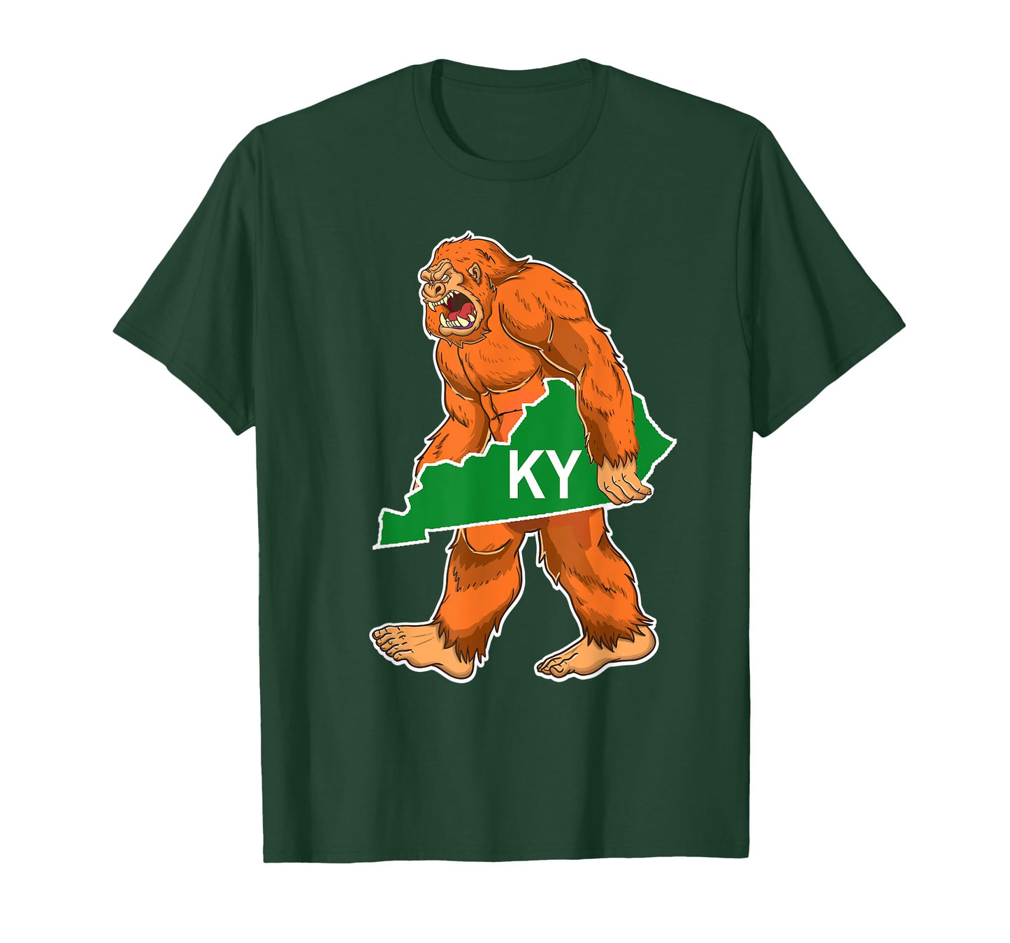 Bigfoot Kentucky Sasquatch State T-Shirt