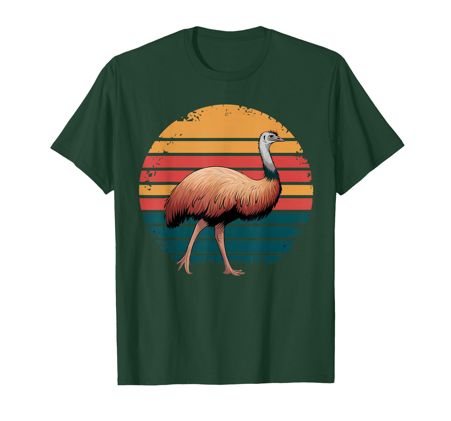 Retro Vintage Emu Bird Wildlife Nature Lover Gifts for Women T-Shirt