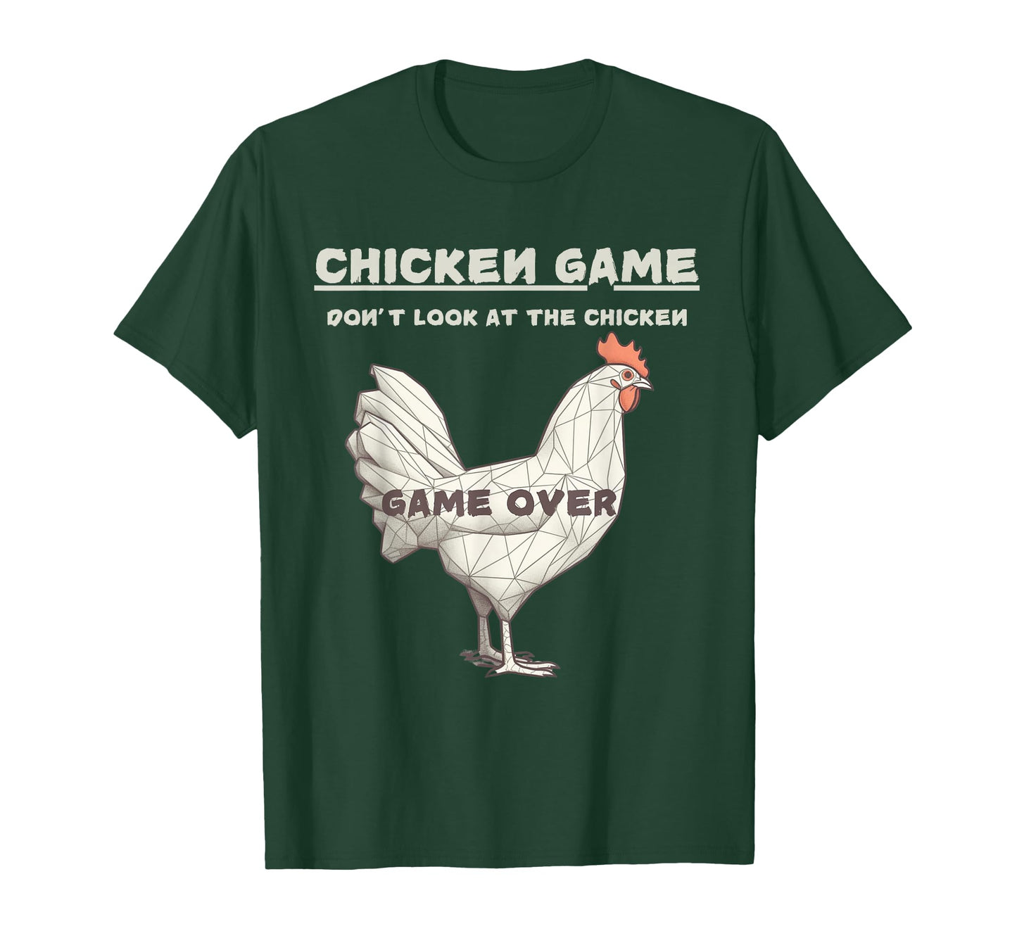 A Design Chicken Game Don't Look At This Chicken Game Over Black Unisex Adult T-Shirt