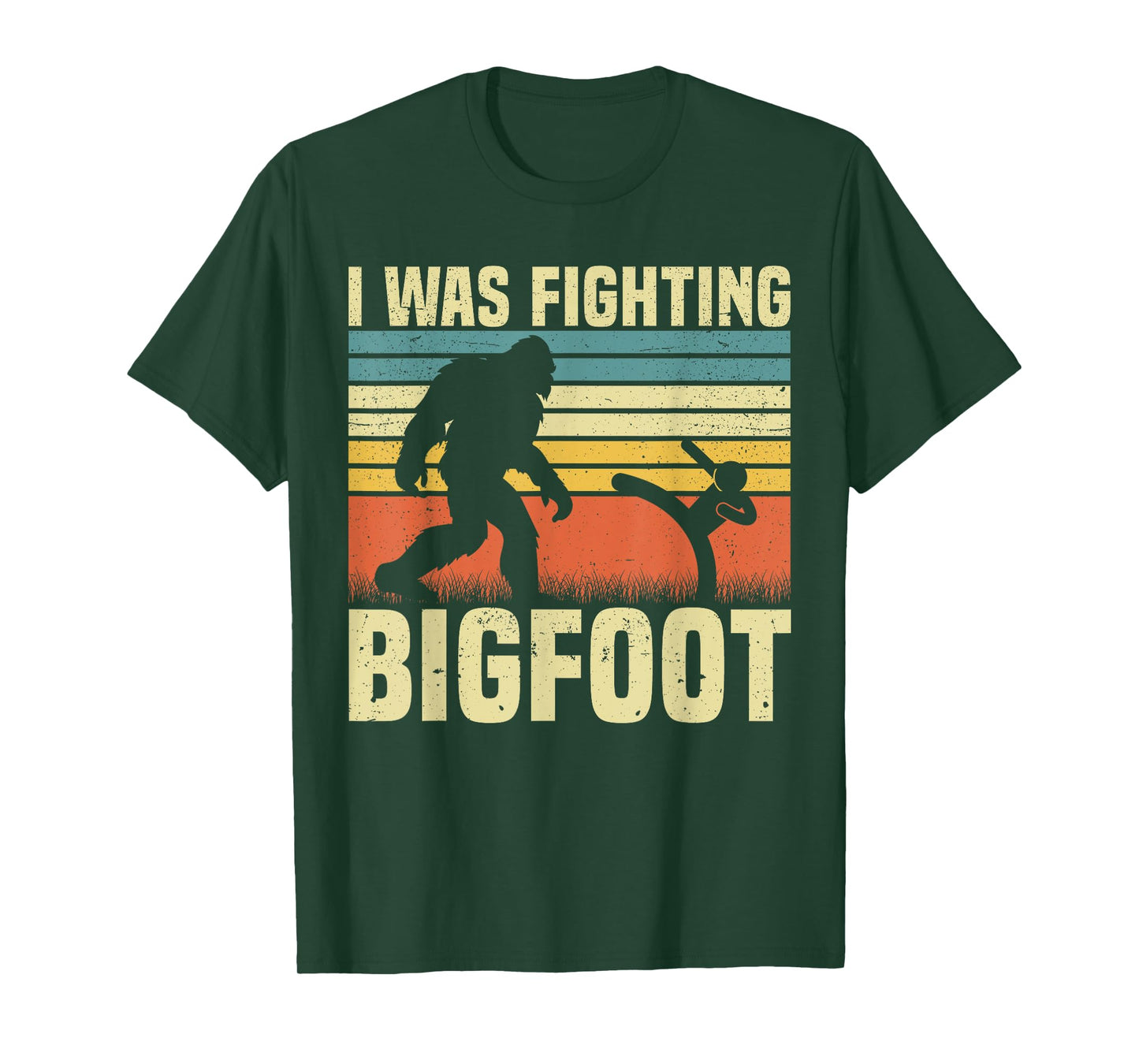 I Was Fighting Bigfoot PWD Funny Broken Leg Arm Wheelchair T-Shirt