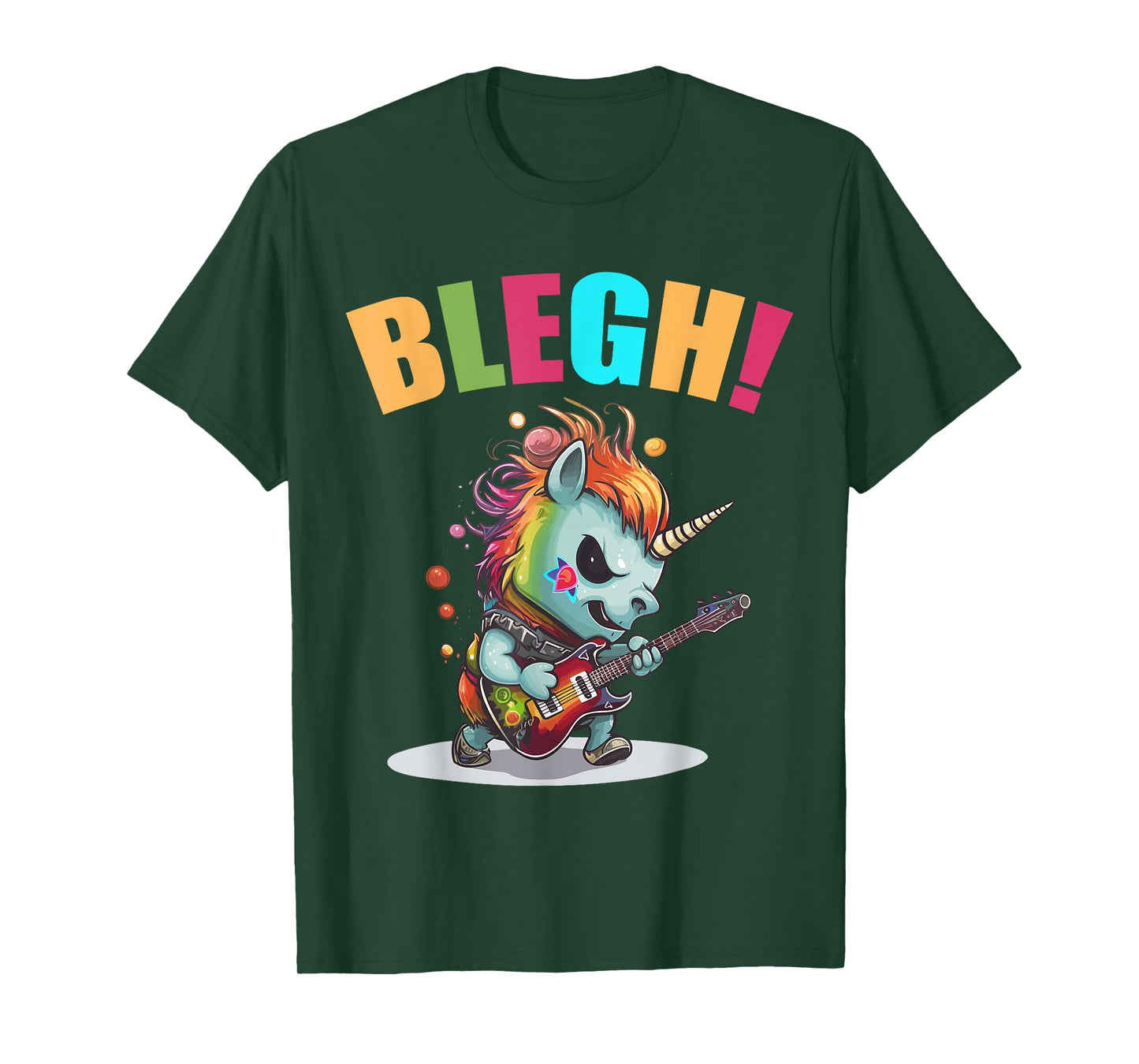 Blegh Heavy Metal Metalcore Unicorn T-Shirt