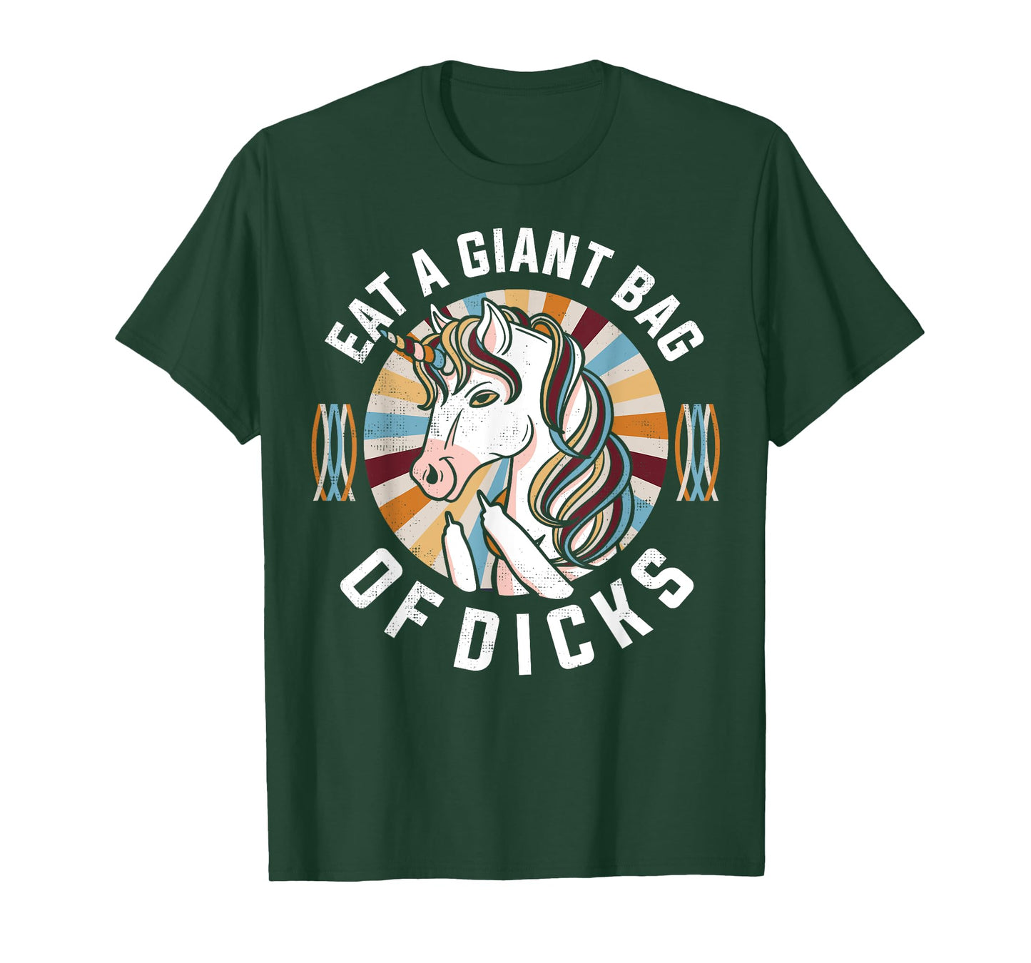 Funny Unicorn T-Shirt - Eat A Bag Of Dicks Joke Tee T-Shirt