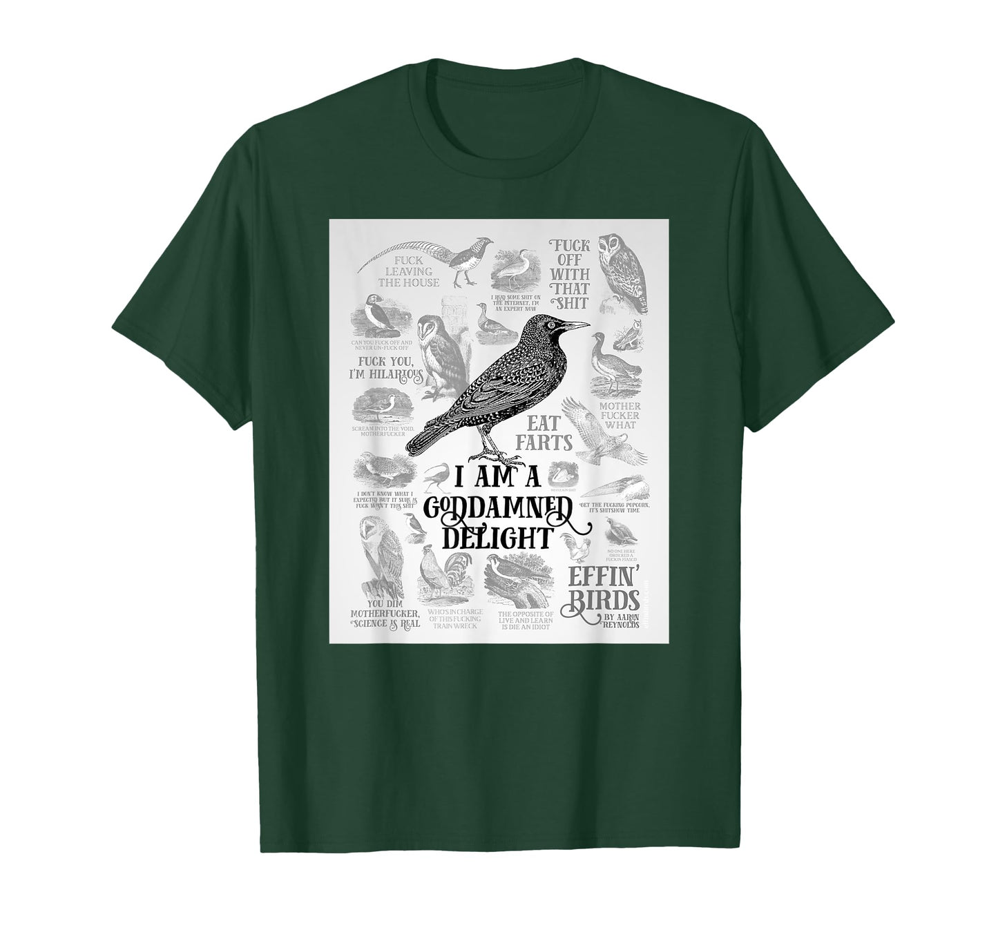 Threadless Effin' Birds Delightful Collage T-Shirt