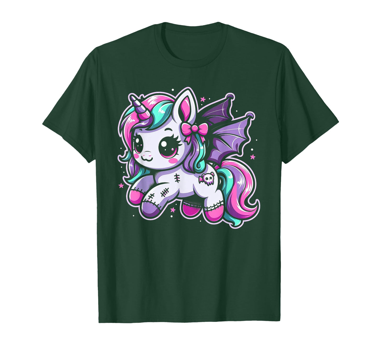 Pastel Goth Unicorn Kawaii Creepy Cute Aesthetic Art T-Shirt