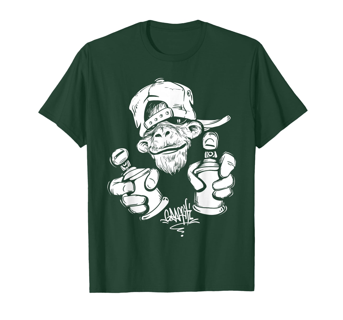 Monkey Graffiti Hip Hop Rap Music Ape Graphic Apparel Gift T-Shirt