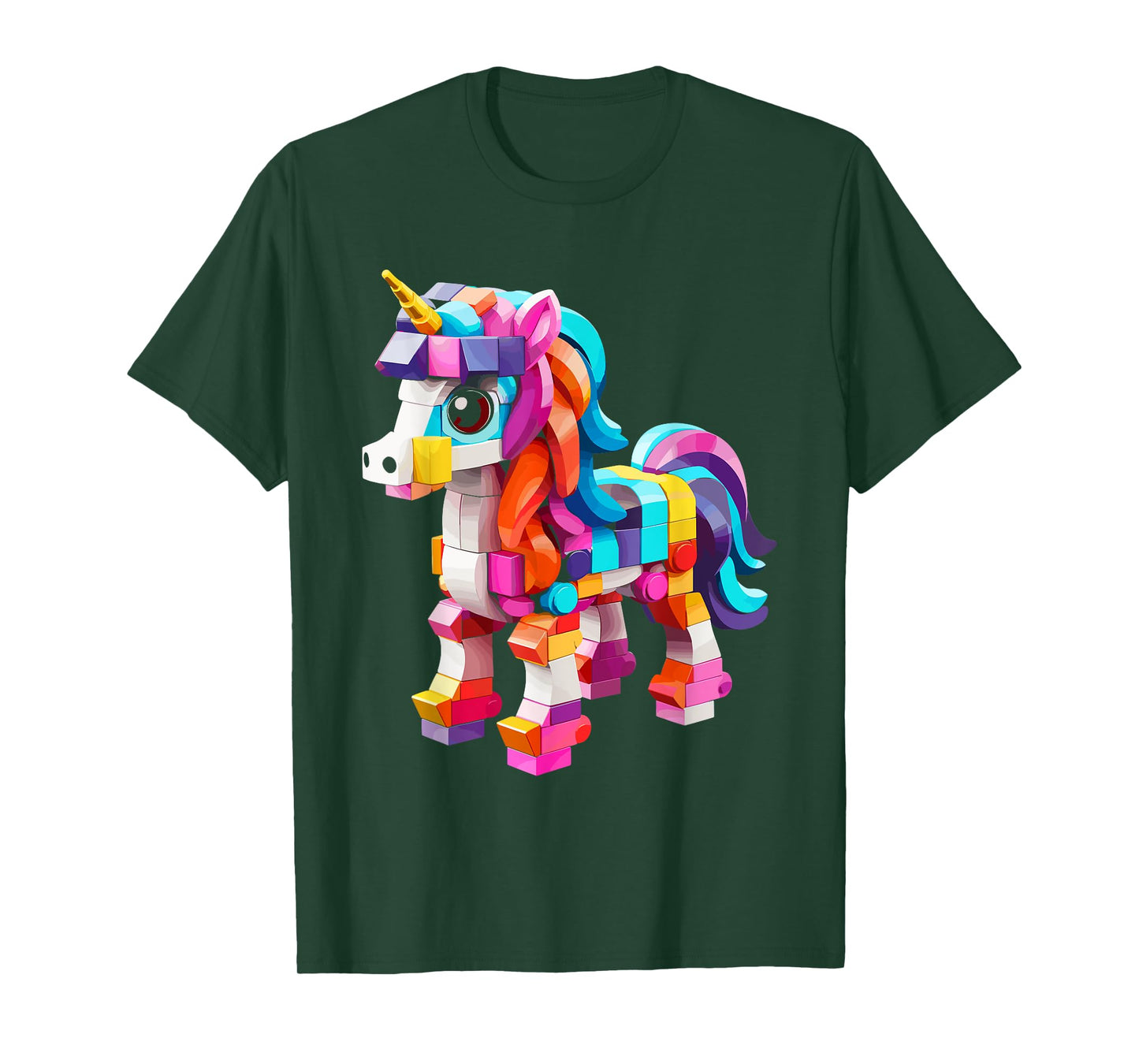 Master Builder Bricks Blocks Play Toys Unicorn T-Shirt