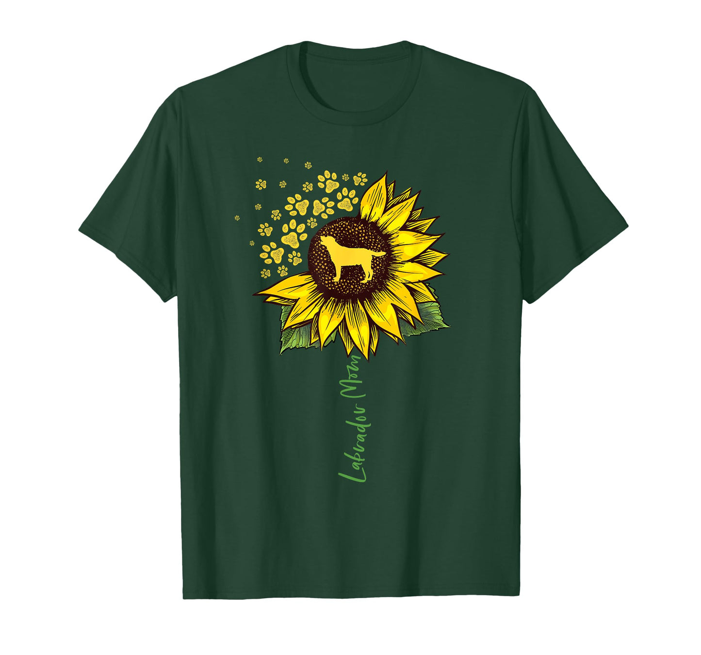 Labrador Mom Sunflower Labrador Retriever Gifts Dog Mom Mama T-Shirt for Men Women Girls Kids