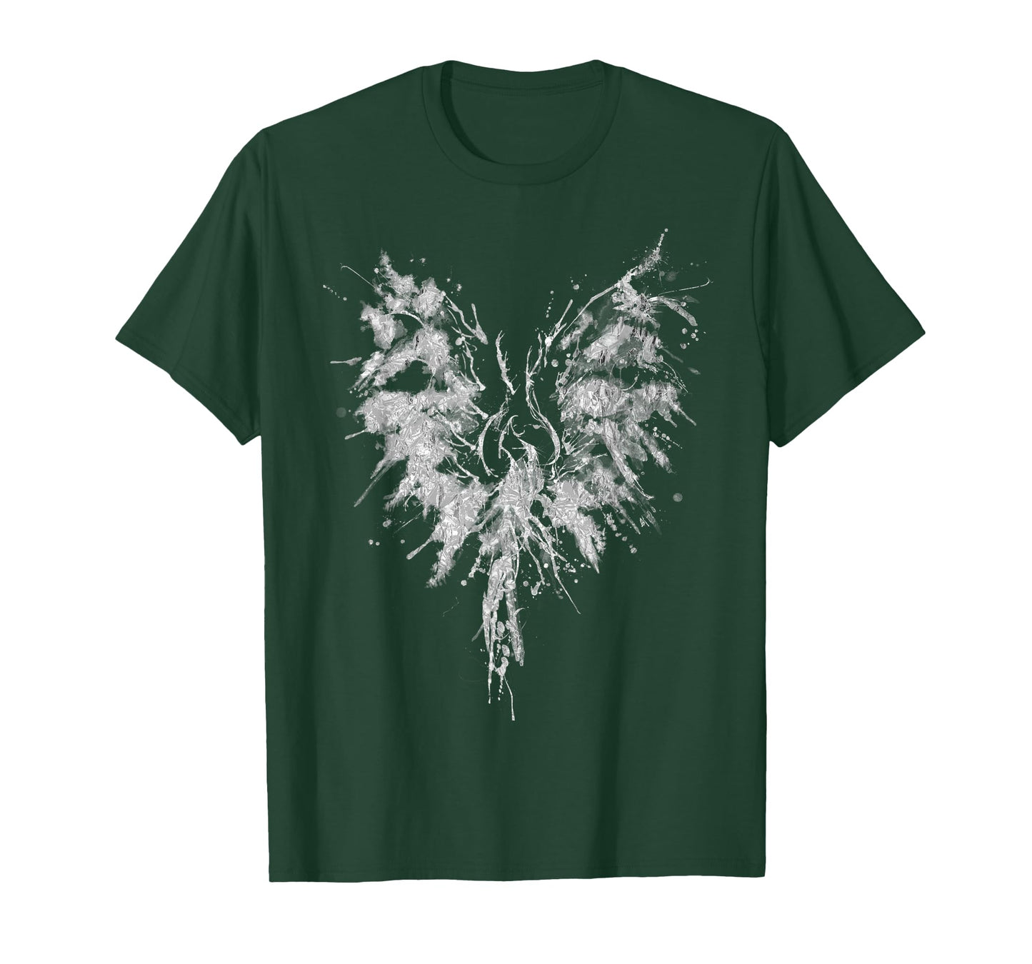 Abstract Watercolor Phoenix Inkblot Bird T-Shirt