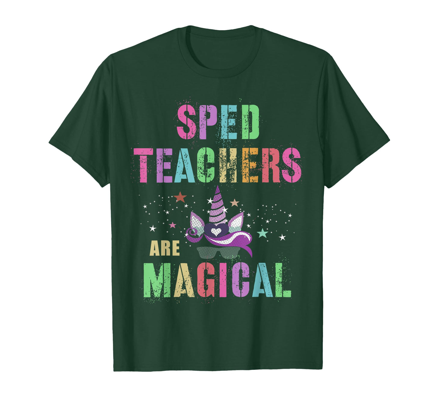 Funny SPED TEACHERS ARE MAGICAL I'm Unicorn School Squad T-Shirt
