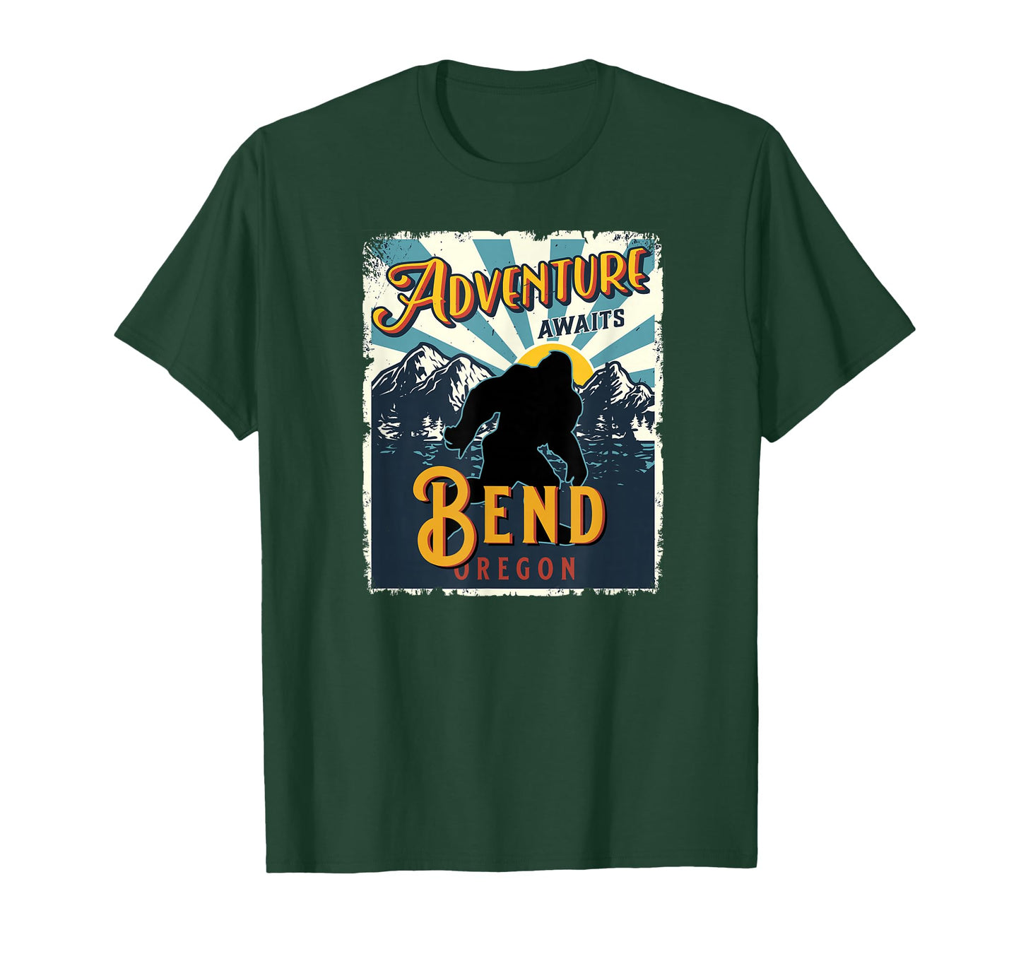 Bend Oregon USA Sasquatch Big Foot Bigfoot Souvenir T-Shirt