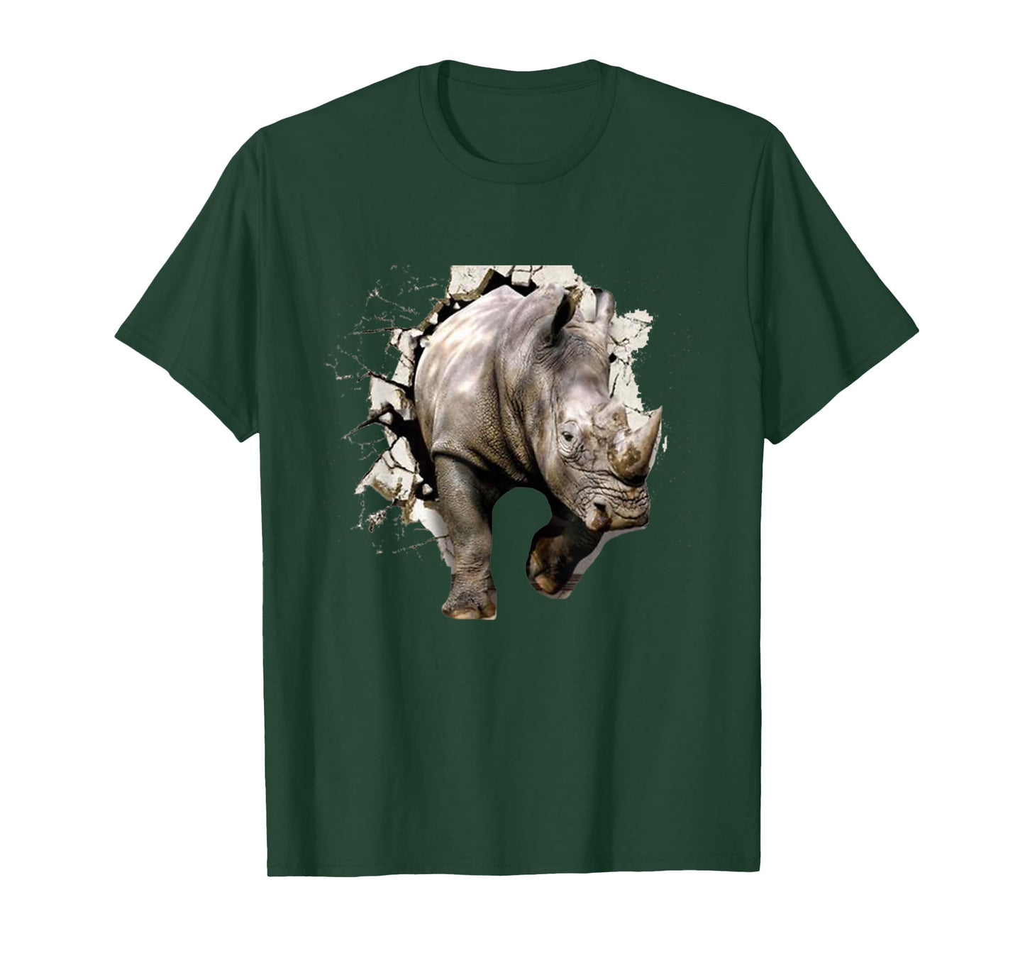 3D Rhino T-Shirt - African Safari Animal Rhinoceros Tee T-Shirt