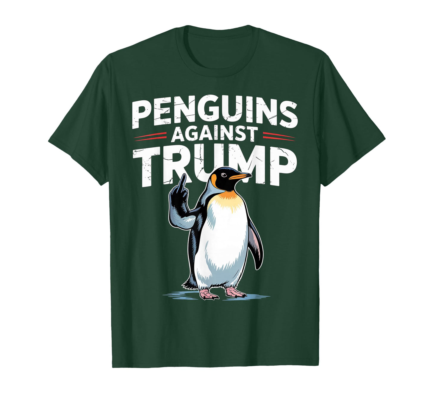 Penguin Flippers Up Resist Funny Penguins Against Trump T-Shirt