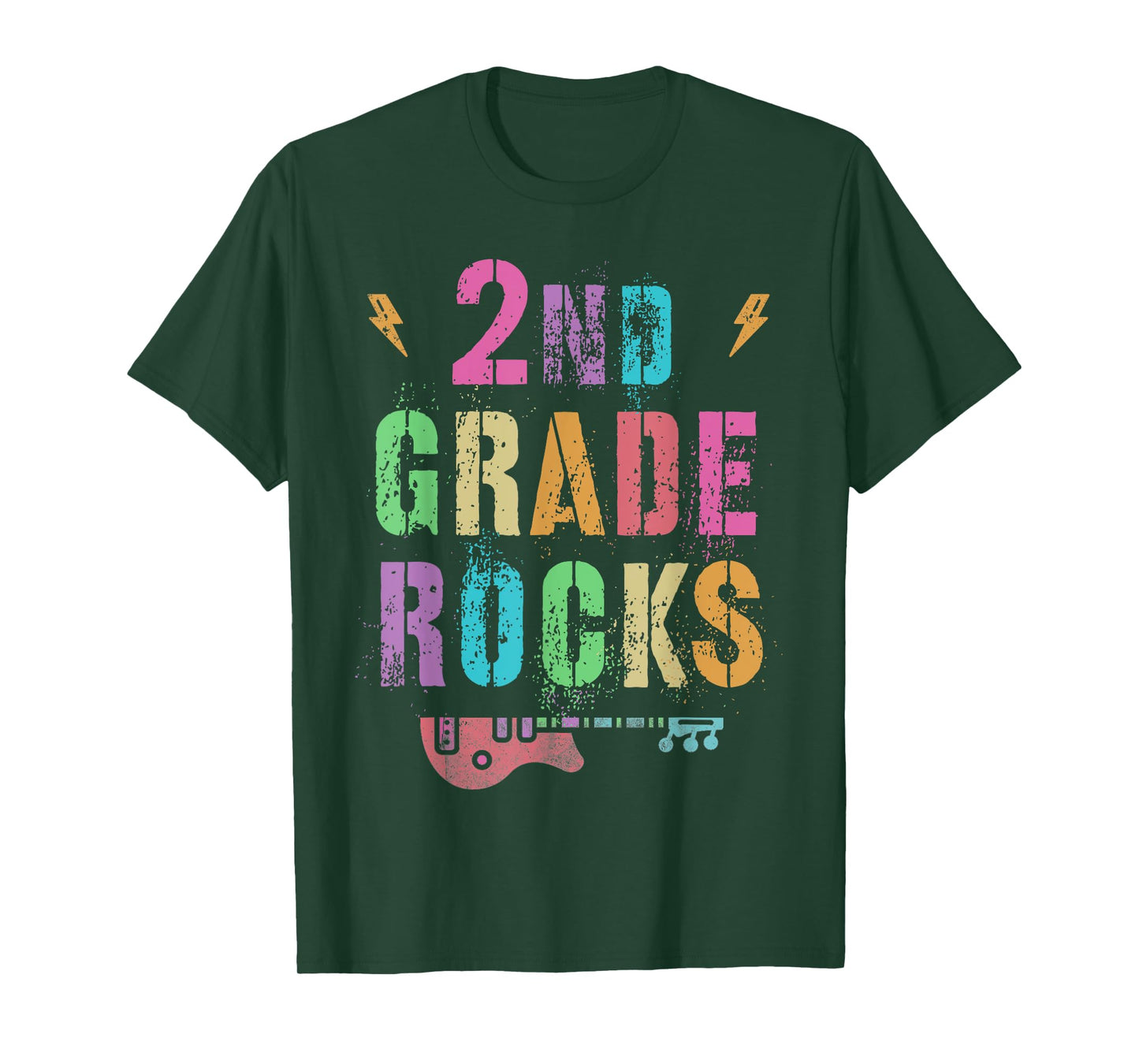 2nd GRADE ROCKS Teacher SECOND Grader Rockstar Team Vintage T-Shirt