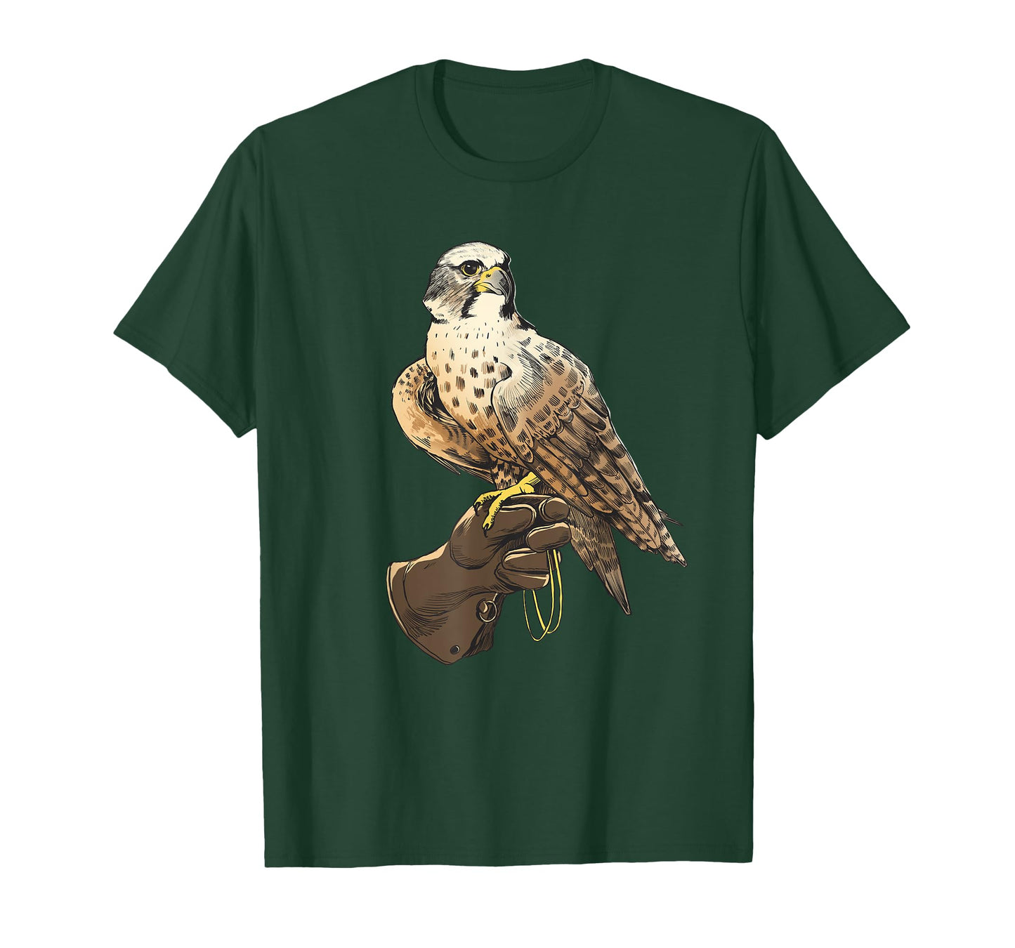 "Falcon Bird on Gloves for bird lover, nature lover T-Shirt