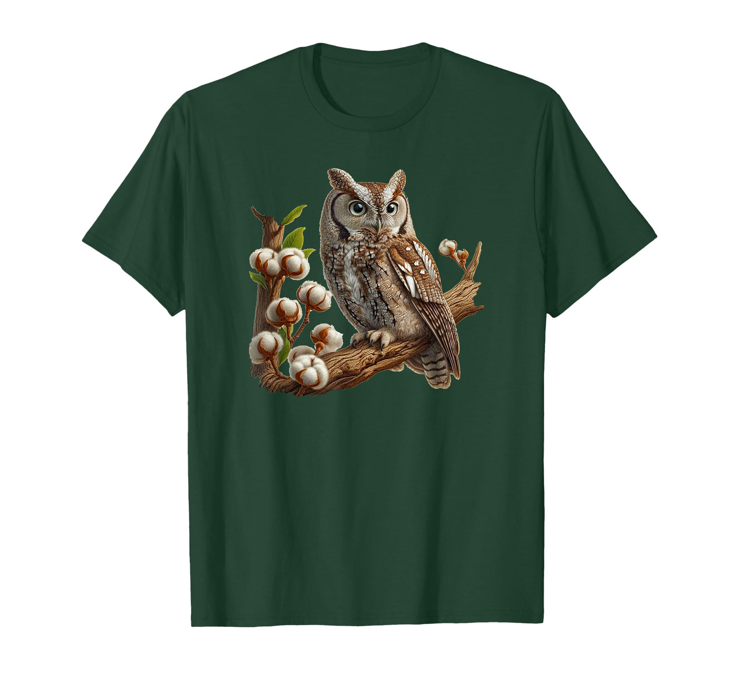 Bird Series. Western Screech Owl. T-Shirt