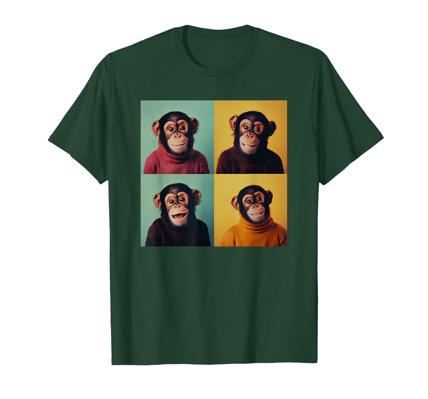 Awkward Animal Chimp Photoshoot Funny Monkey T-Shirt